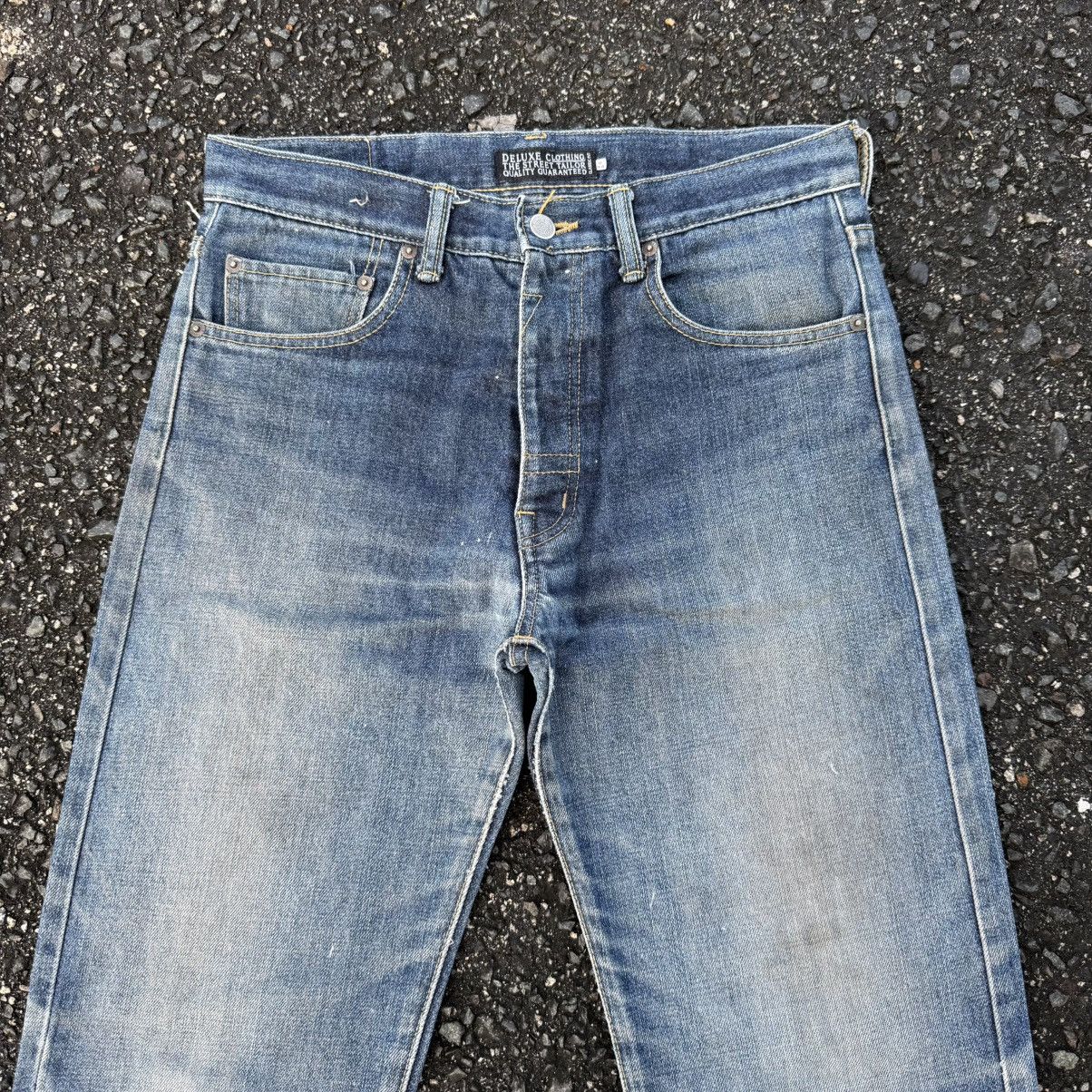 Deluxeware VINTAGE DULEXE CLOTHING FADED JEAN DENIM PANTS Size US 31 - 4 Thumbnail