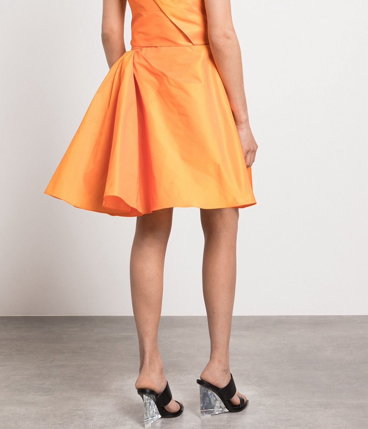 Alexander McQueen Last Alexander McQueen Orange Midi Skirt Size 26" / US 2 / IT 38 - 3 Thumbnail