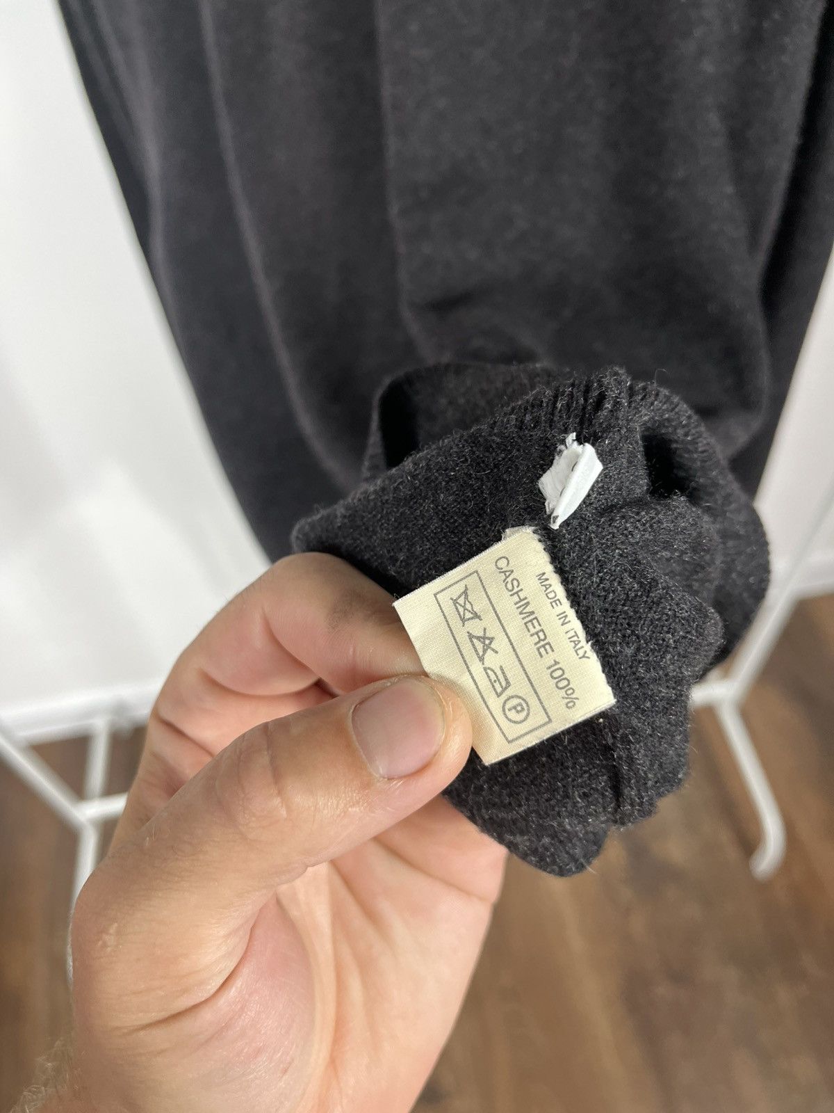 Other Manrico Cashmere Dark Grey Crewneck Sweater Made in Italy Size US XL / EU 56 / 4 - 6 Thumbnail
