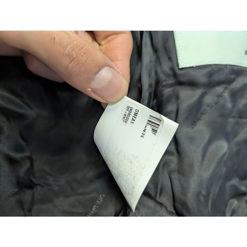 Off-White o1rshd1 Virgil Abloh Arrows Varsity Jacket in Black / White Size US M / EU 48-50 / 2 - 20 Thumbnail