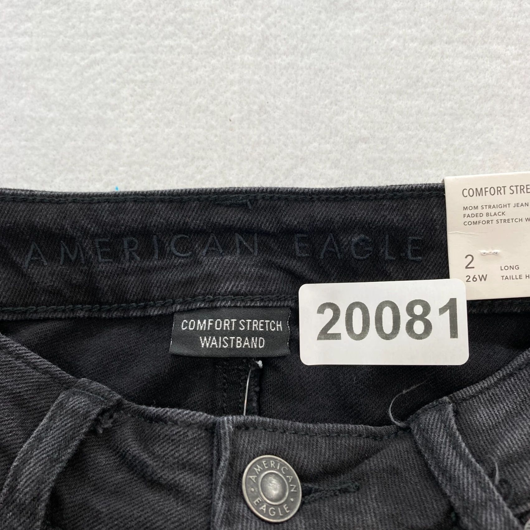 American Eagle Outfitters American Eagle Outfitters Mom Jean Women's 2 Long Black Stretch Denim NWT Comfort Waist Jeans 5-Pocket Slim Tall Boys? Size 26" / US 2 / IT 38 - 5 Thumbnail