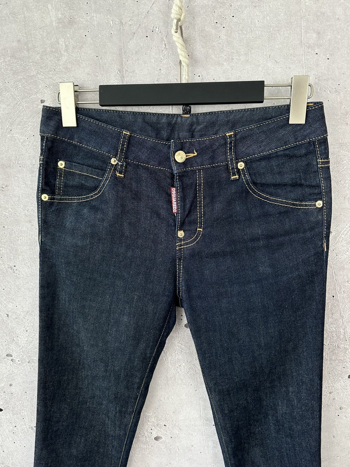 Dsquared2 Dsquared2 Cool Girl Cropped Navy Cotton Jeans Size 26" / US 2 / IT 38 - 2 Thumbnail