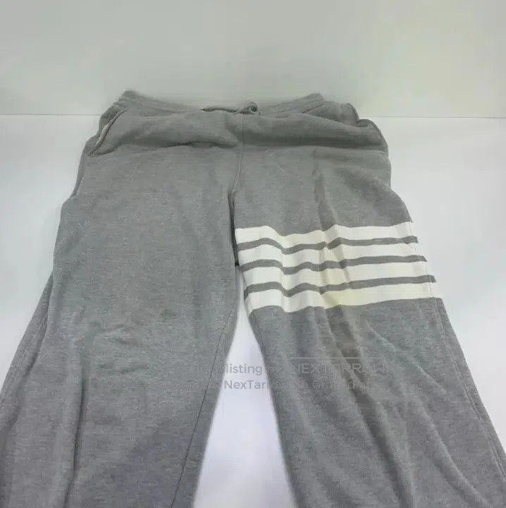 Thom Browne Thom Browne Classic Embroidered Gray Sweatpants. Size US 30 / EU 46 - 3 Thumbnail