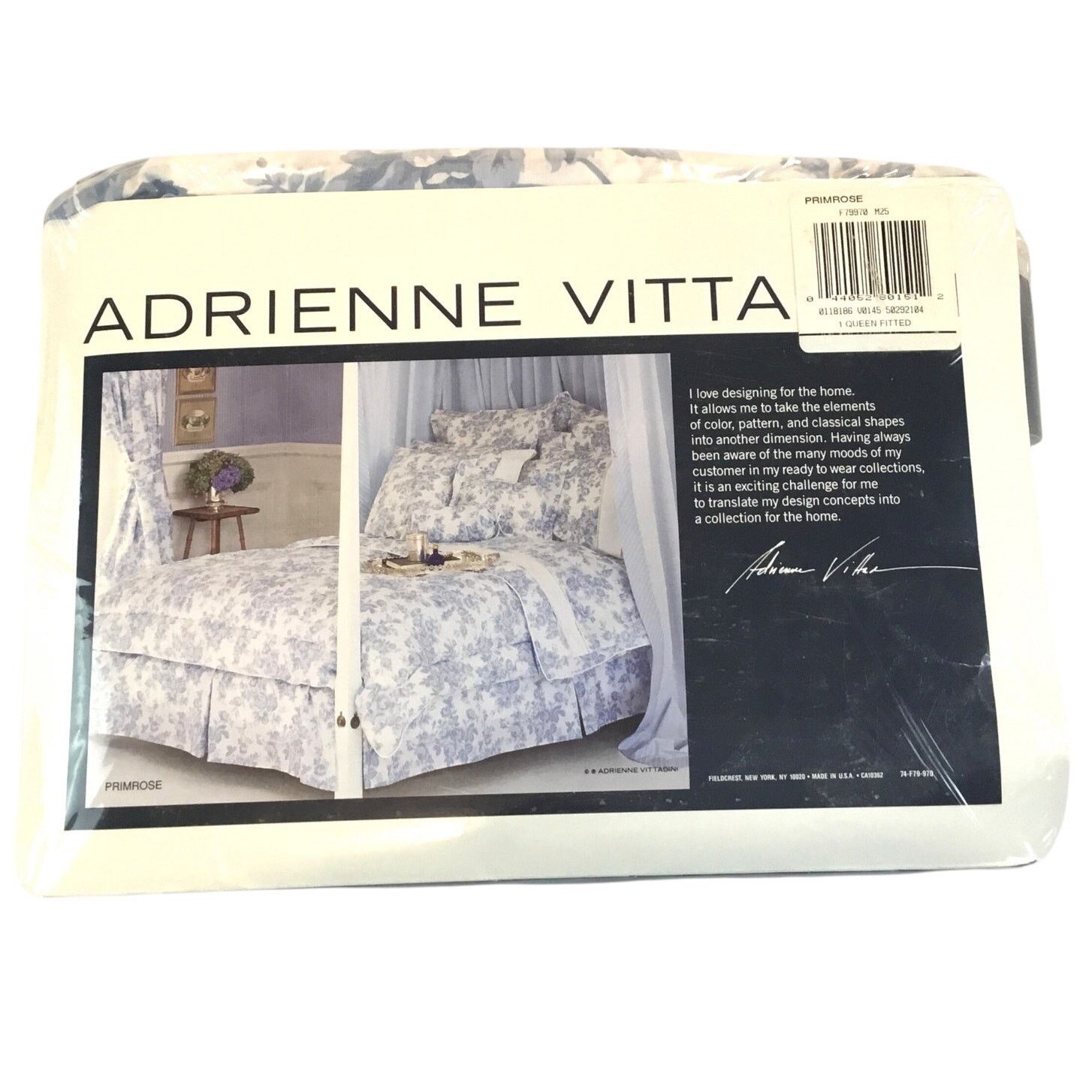 Other Queen Sheet Set Adrienne Vittadini Blue Floral New in Pkg Size ONE SIZE - 4 Thumbnail