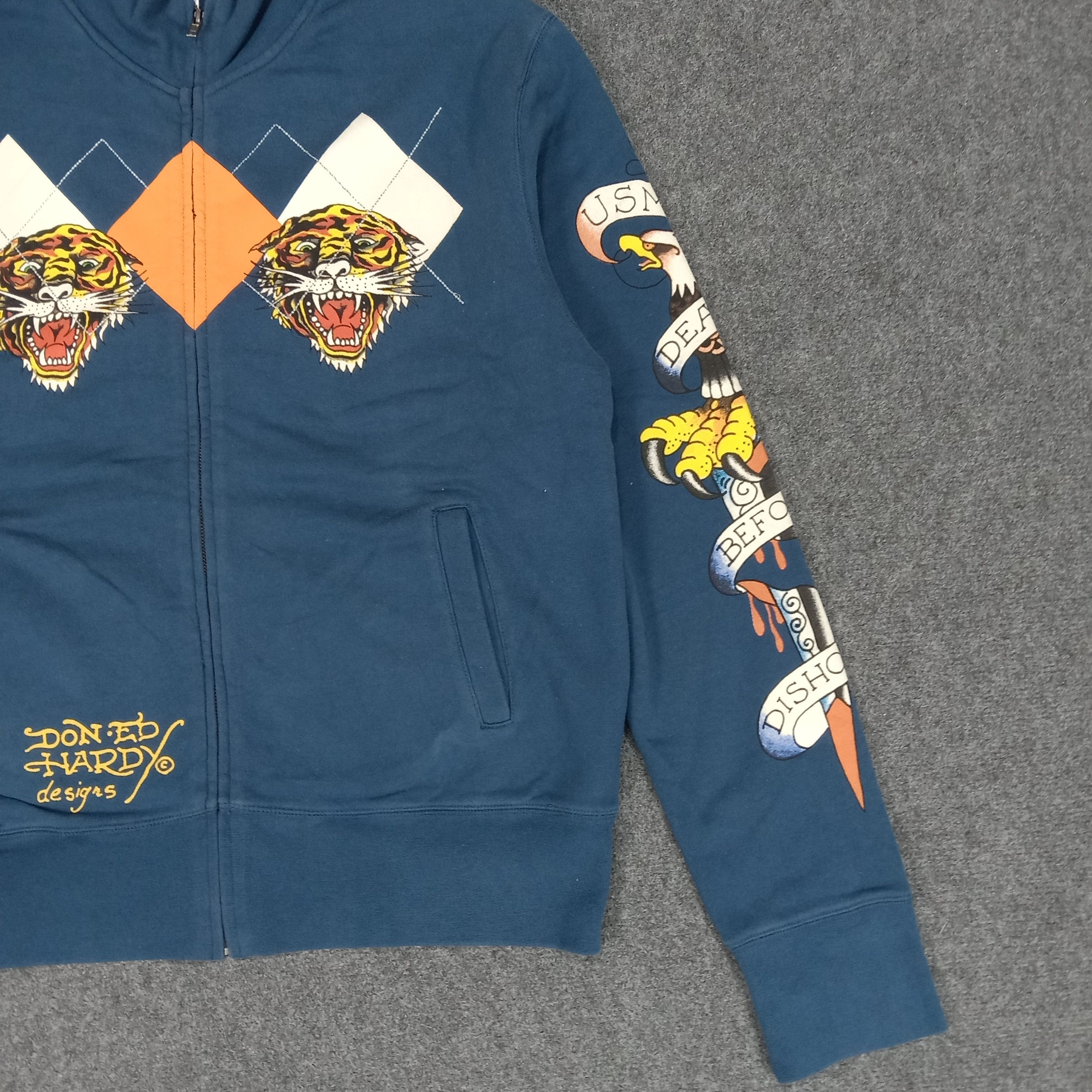 Christian Audigier × Ed Hardy × Vintage Ed Hardy by Christian Audiger Designer Sweatshirt Jacket Size US L / EU 52-54 / 3 - 6 Thumbnail