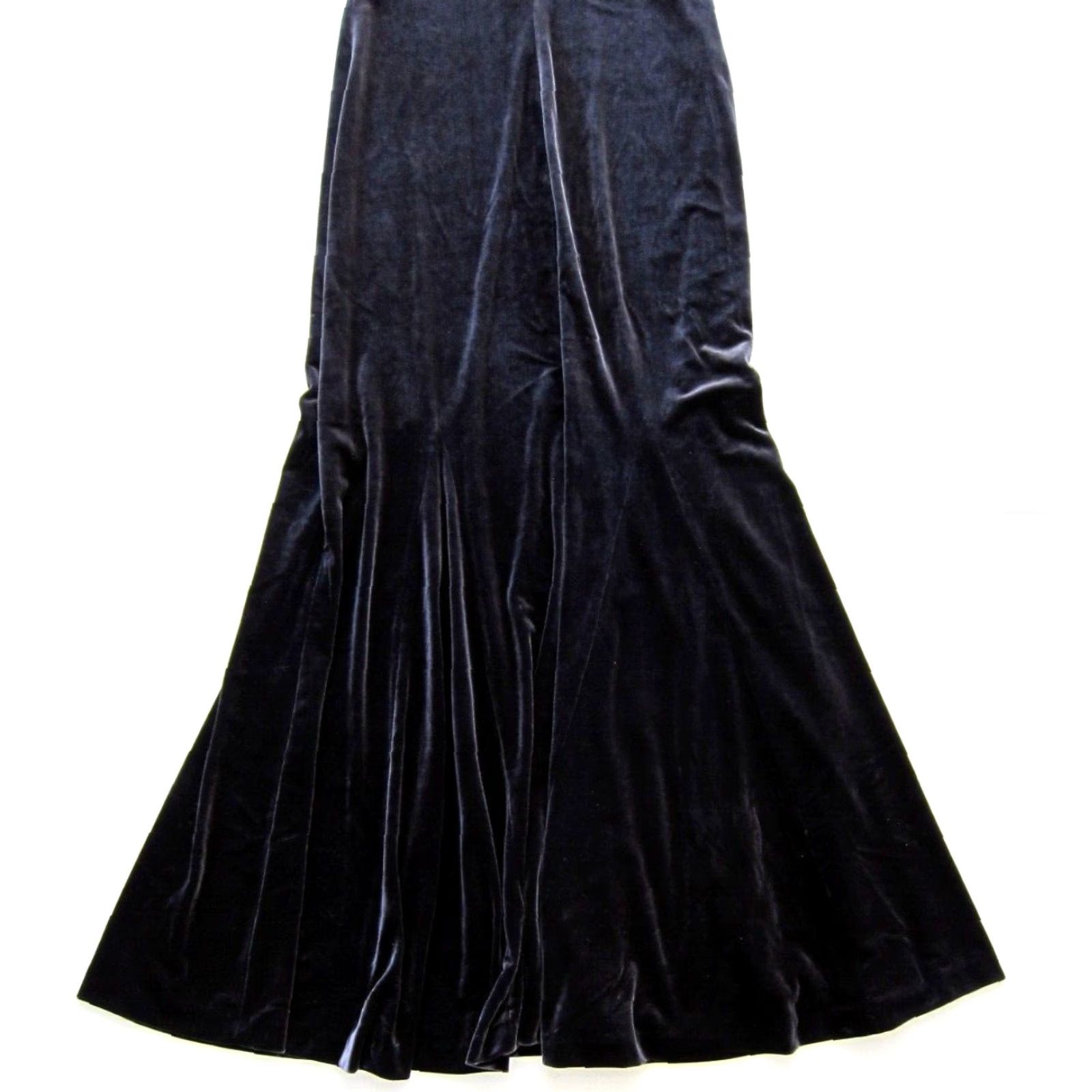Alex Evenings VINTAGE Alex Evenings Grey Velvet Stretch Long Maxi Formal Tank Dress Women 4 Size S / US 4 / IT 40 - 7 Thumbnail