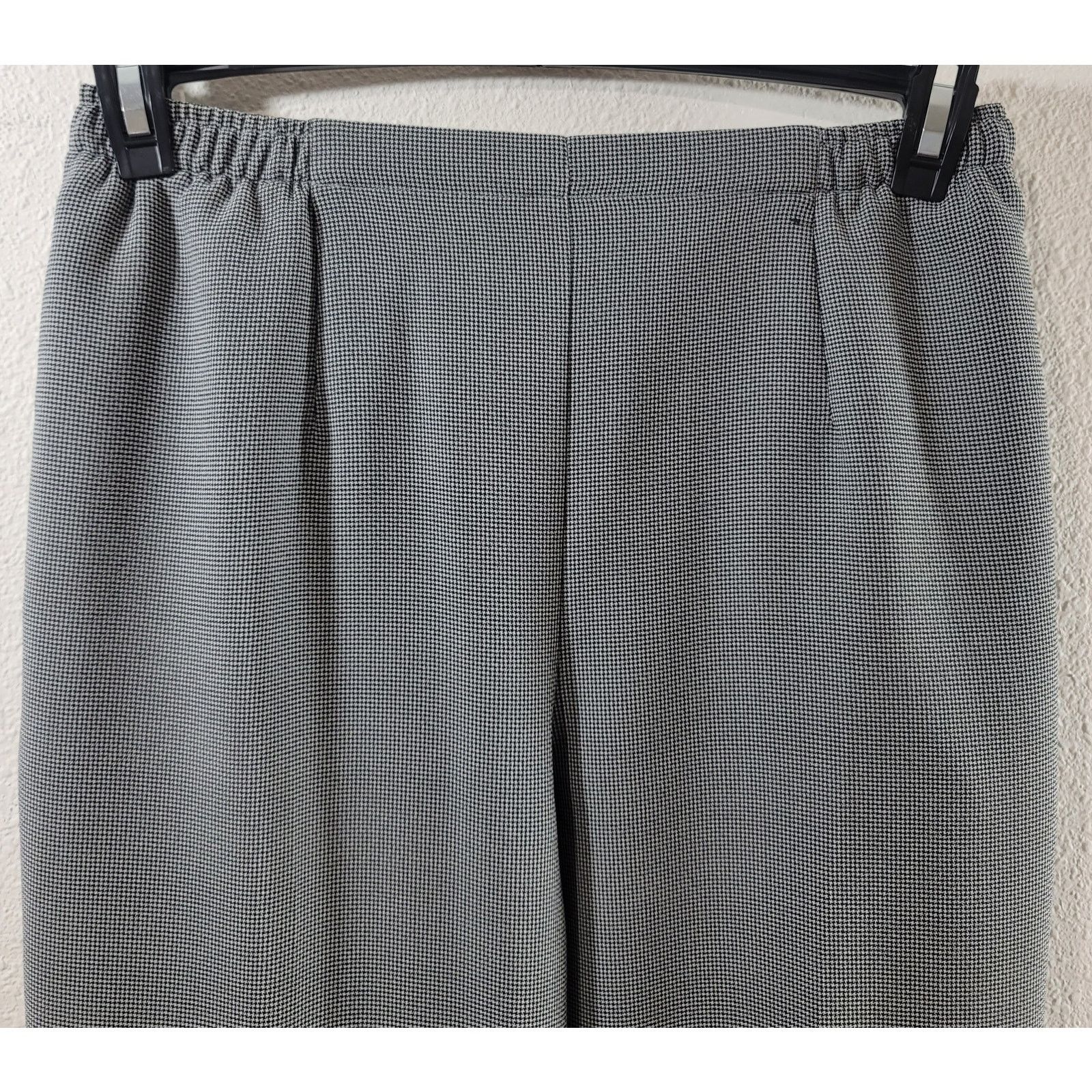 Other Draper's & Damon's Black White Plaid Pull On Pants PM Size 30" / US 8 / IT 44 - 2 Thumbnail