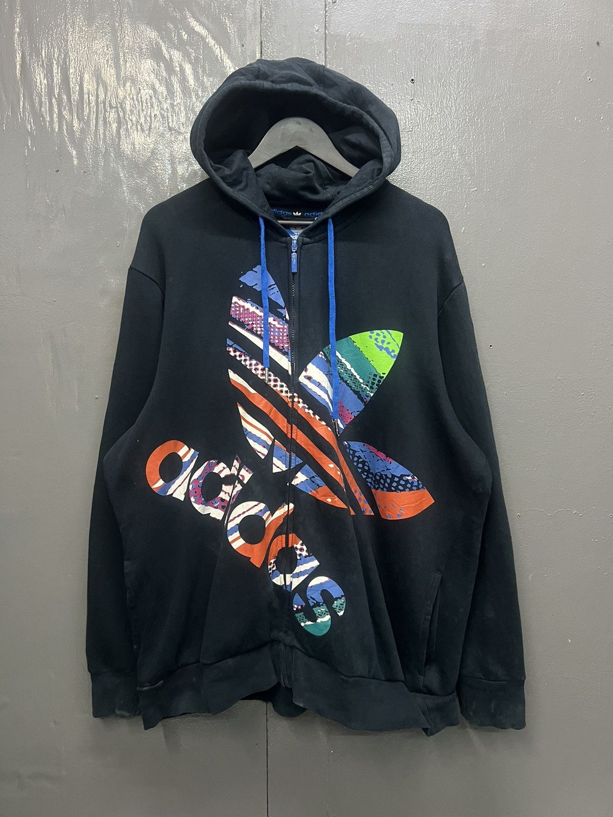 Vintage Adidas Big Logo Hoodies Size US XXL / EU 58 / 5 - 4 Thumbnail