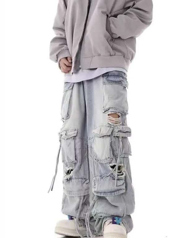 VIBE Light Blue High Street Vintage Casual Jeans Size US 32 / EU 48 - 1 Thumbnail