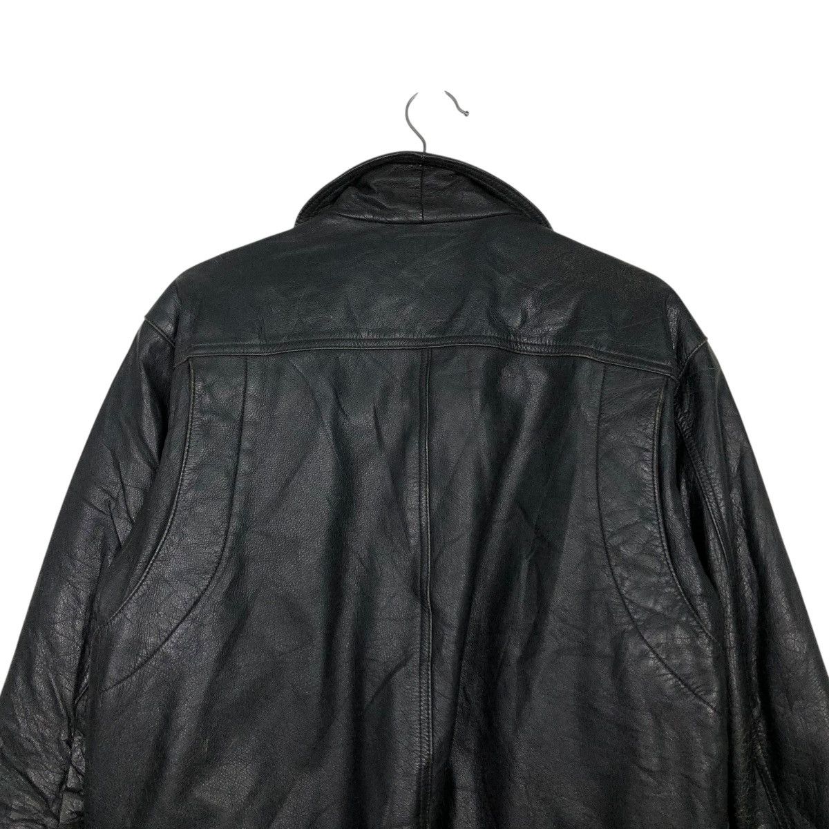 Japanese Brand 🔥VINTAGE BIKER LEATHER JACKET UNBRANDED ISSEY MIYAKE Size US M / EU 48-50 / 2 - 11 Thumbnail