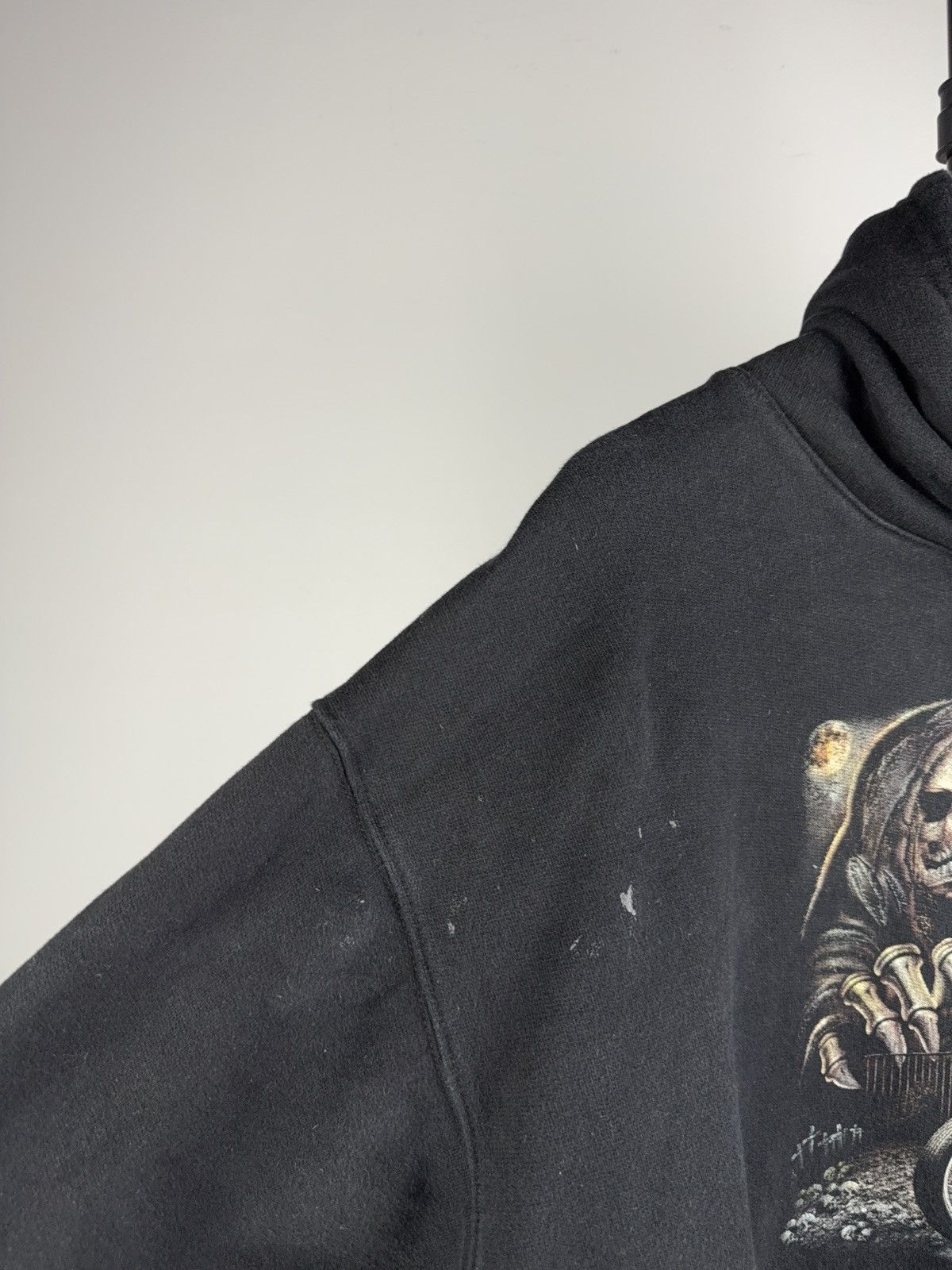 Harley Davidson Vintage 90s Faded Biker Death on Harley Logo Moto Hoodie Size US L / EU 52-54 / 3 - 6 Thumbnail