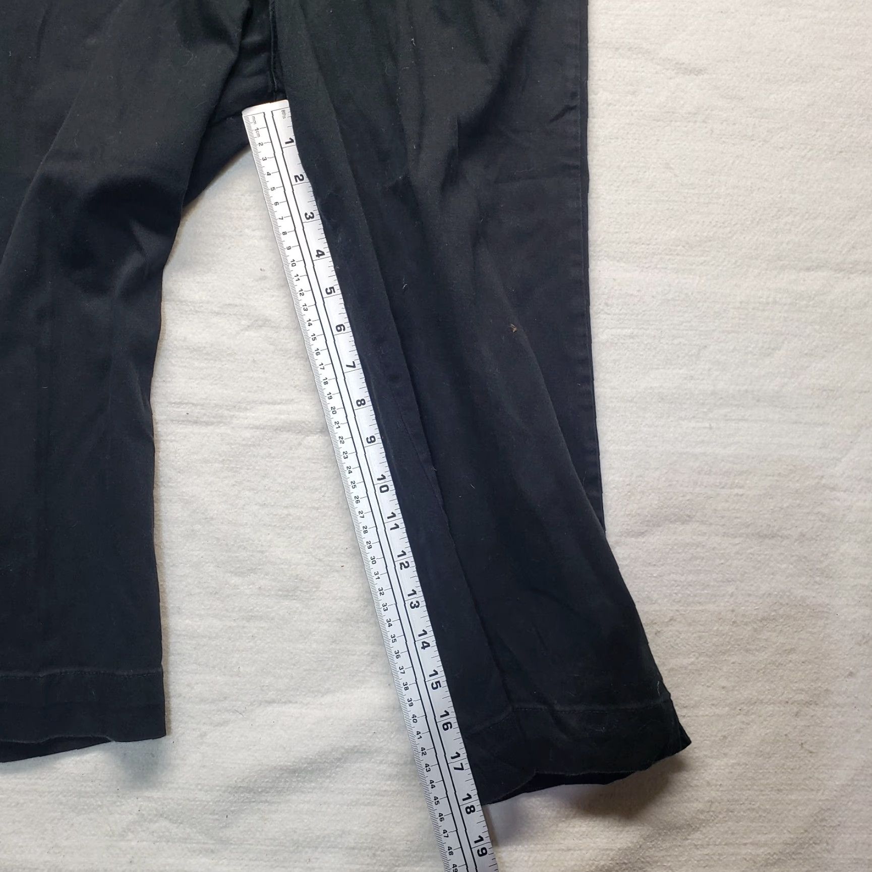 Lee LEE Pants Waist 8 Straight Leg Relaxed Fit Women Gray Dark Cotton Blend Pockets Belt Loops At The Waist 8 Medium Womens Pants Size 30" / US 8 / IT 44 - 6 Thumbnail