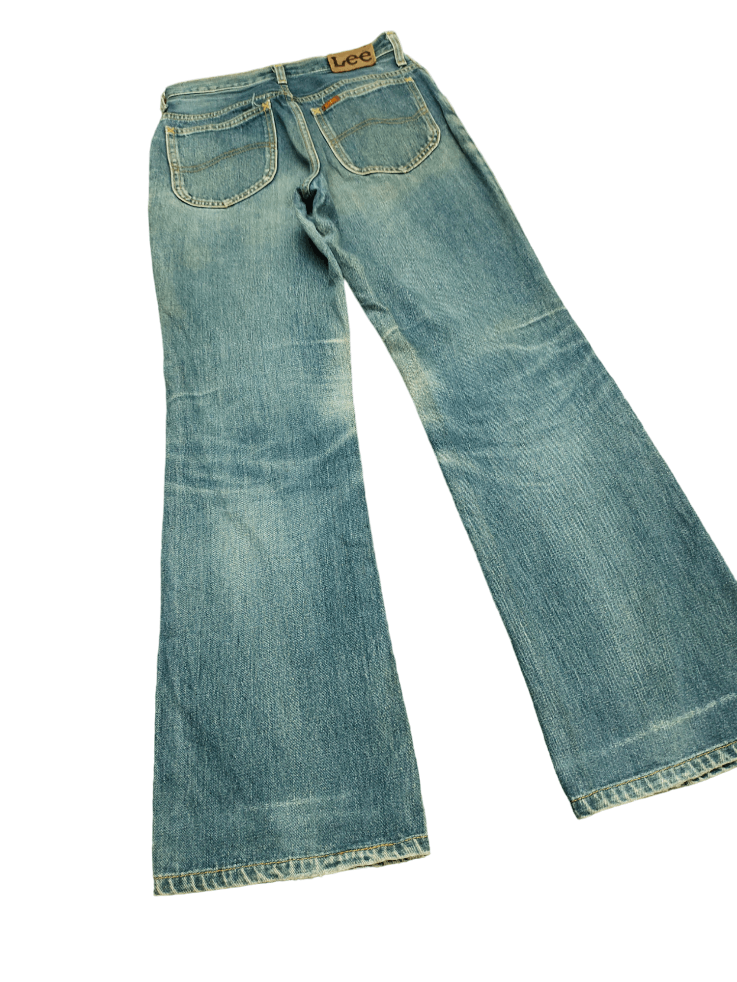 If Six Was Nine Flare Jeans Miss Lee Rider Clawmark Distress Denim Bootcut Size 26" / US 2 / IT 38 - 13 Thumbnail