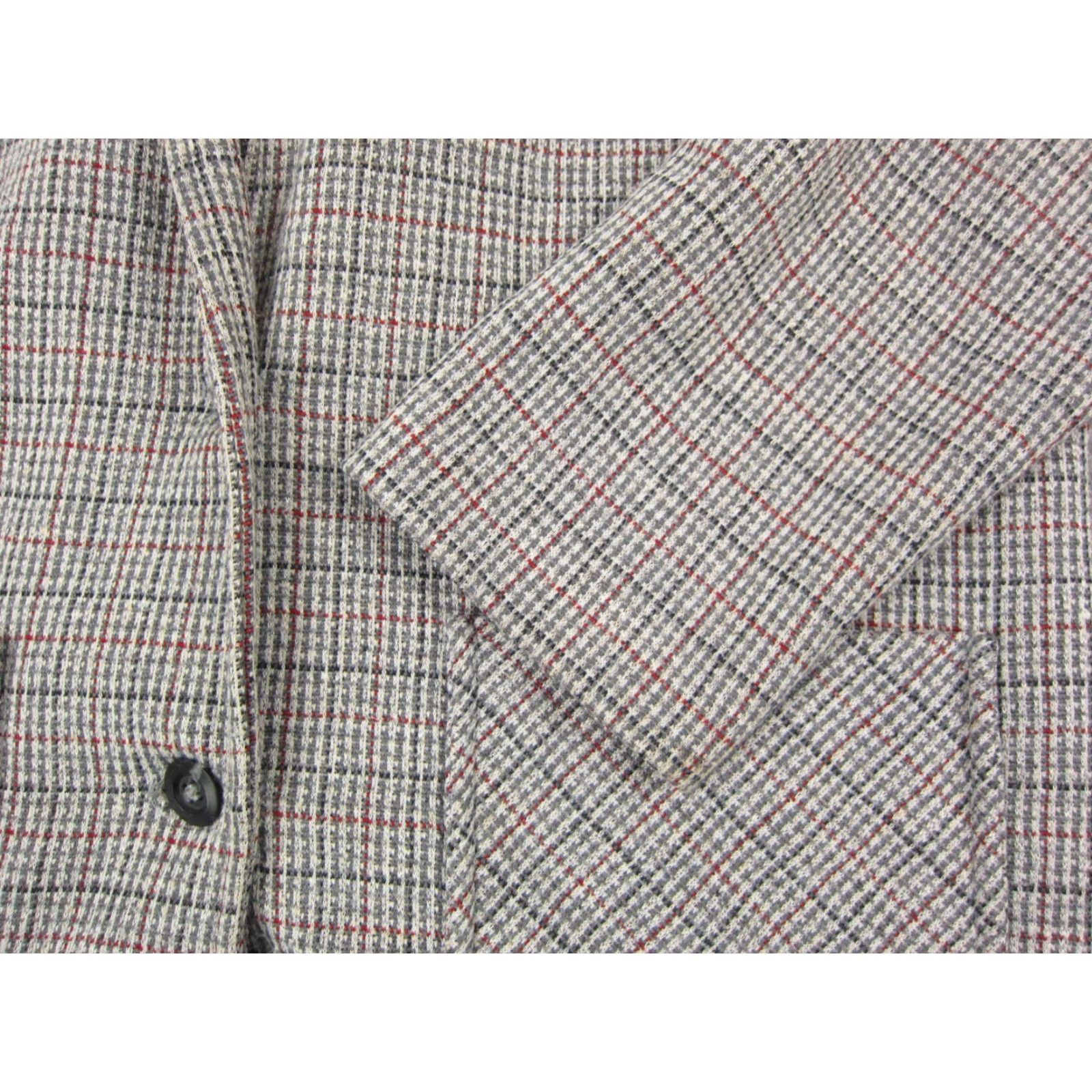 Vintage VINTAGE Montgomery Ward Blazer Jacket Womens 14 Plaid Red Black Gray 50s 60s Size XL / US 12-14 / IT 48-50 - 5 Thumbnail