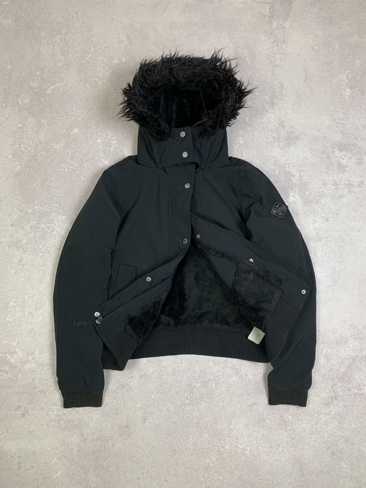 If Six Was Nine Hollister Y2K faux fur jacket LGB Goa Playboi styled Size S / US 4 / IT 40 - 1 Thumbnail