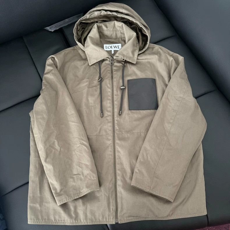 Loewe LOEWE Solid color stitching flip pocket loose jacket coat Size M / US 6-8 / IT 42-44 - 1 Thumbnail