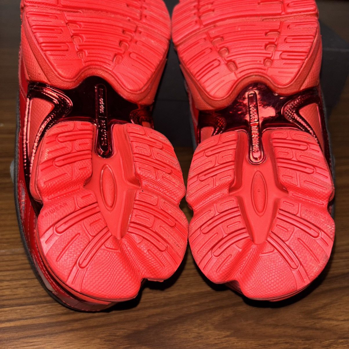 Adidas × Raf Simons Raf Simons Adidas Ozweego III Red Sneakers Size US 8 / EU 41 - 8 Thumbnail