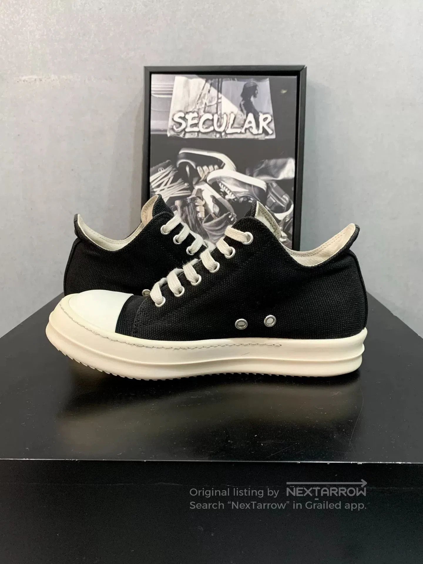 Rick Owens Drkshdw Rick Owens DRKSHDW Low-Top Sneakers. Size US 5 / EU 37 - 4 Thumbnail