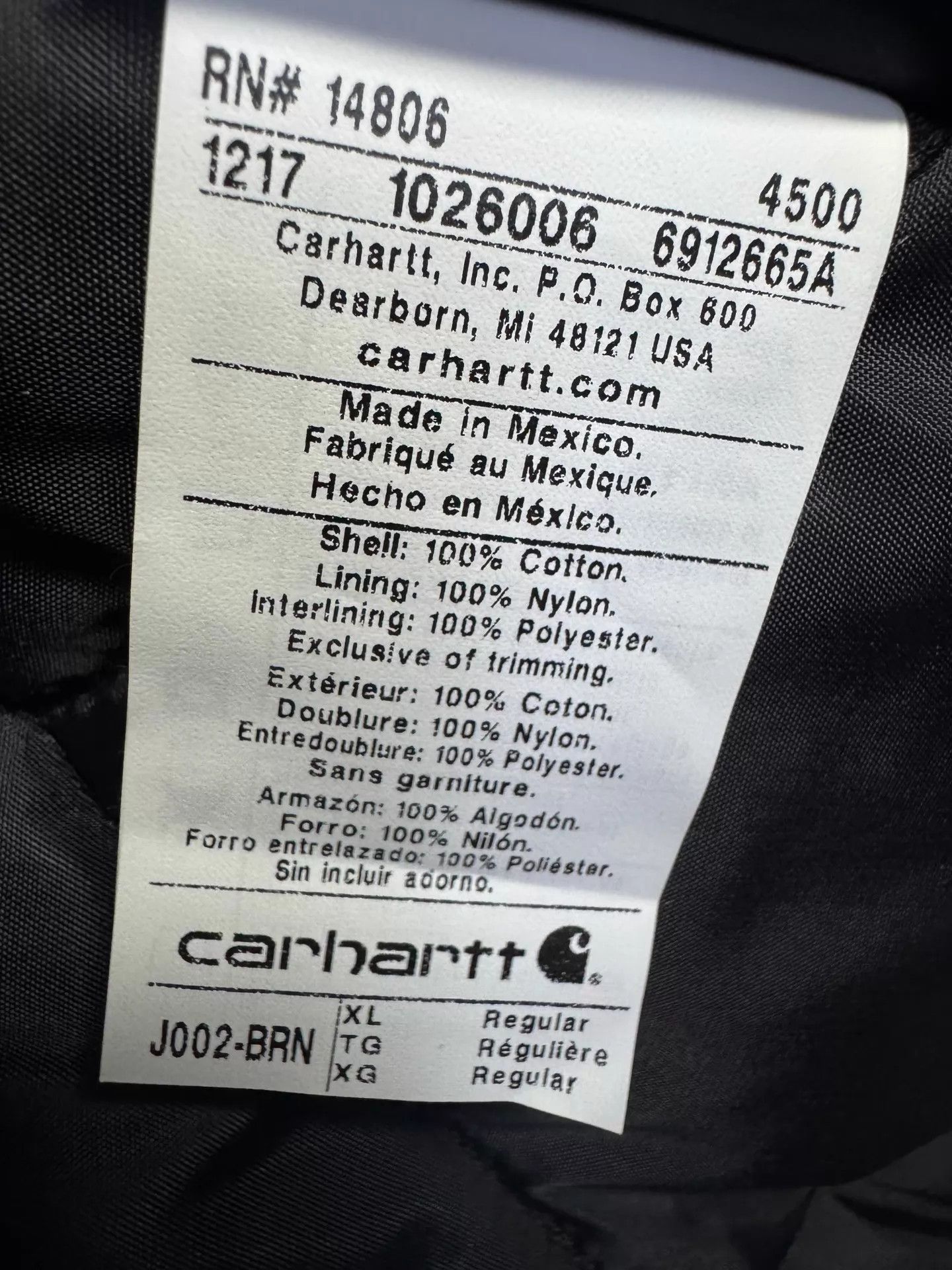 Carhartt Vintage Carhartt J002 Brown XL Jacket Size US XL / EU 56 / 4 - 9 Thumbnail