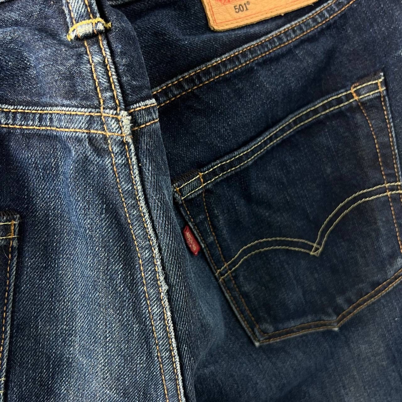 Levi's Y2K Levi’s Vintage Pants Jeans Baggy Denim Navy Blue Size US 33 - 6 Thumbnail