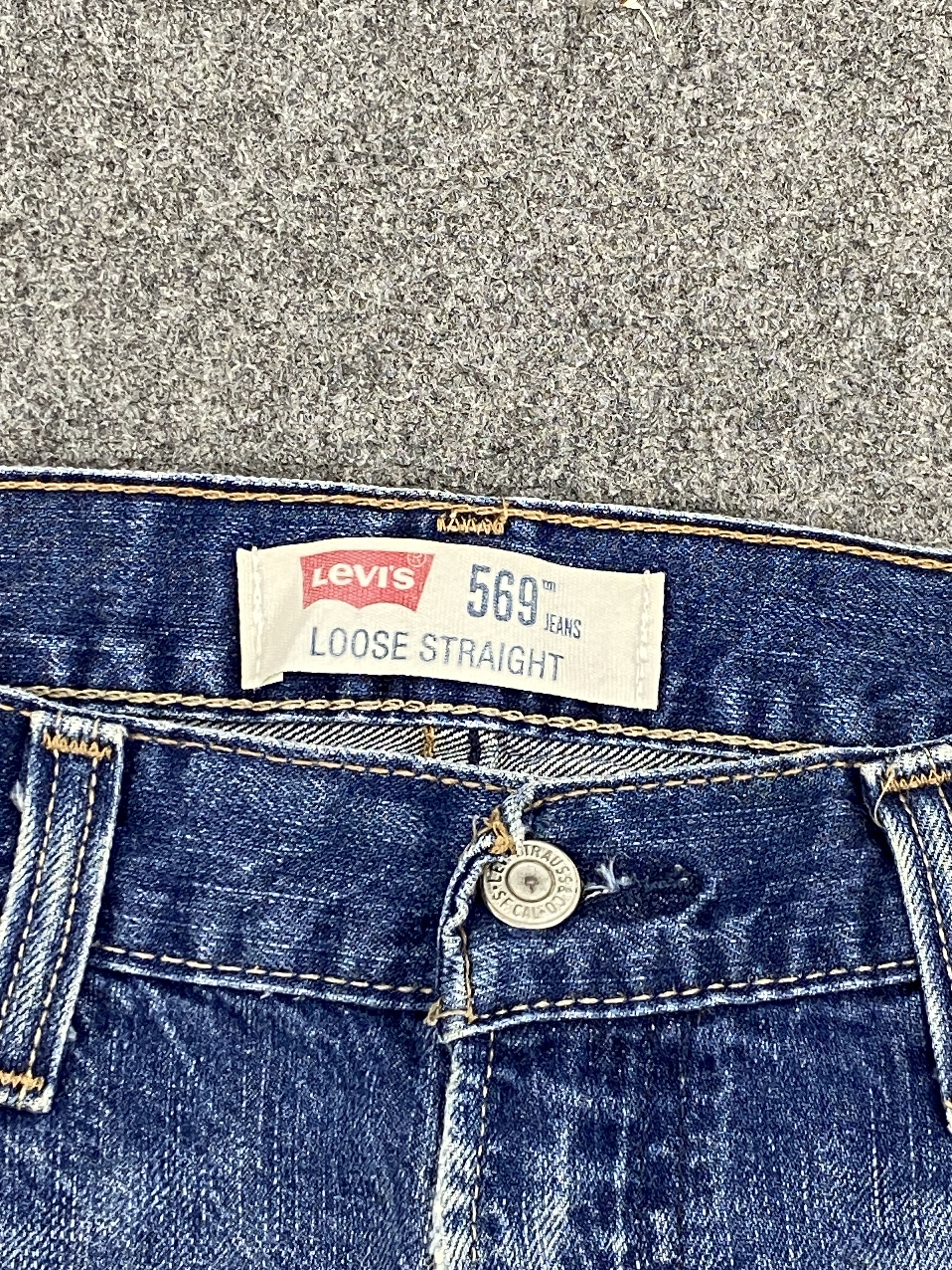 Levi's Faded Blue Vintage Levis 569 Jeans DP2623 Size US 33 - 5 Thumbnail