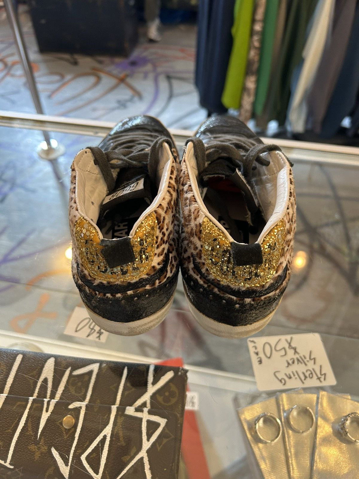 Golden Goose high top Leopard Print Golden Goose sneakers Size US 8 / EU 41 - 3 Thumbnail