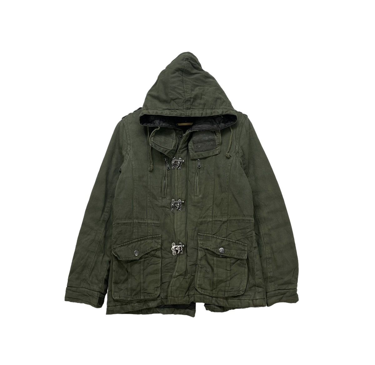 14th Addiction × In The Attic × Le Grande Bleu (L.G.B.) 💥Japanese Brand In The Attic Hoode Steel Lock Buckle Jacket Size M / US 6-8 / IT 42-44 - 2 Thumbnail