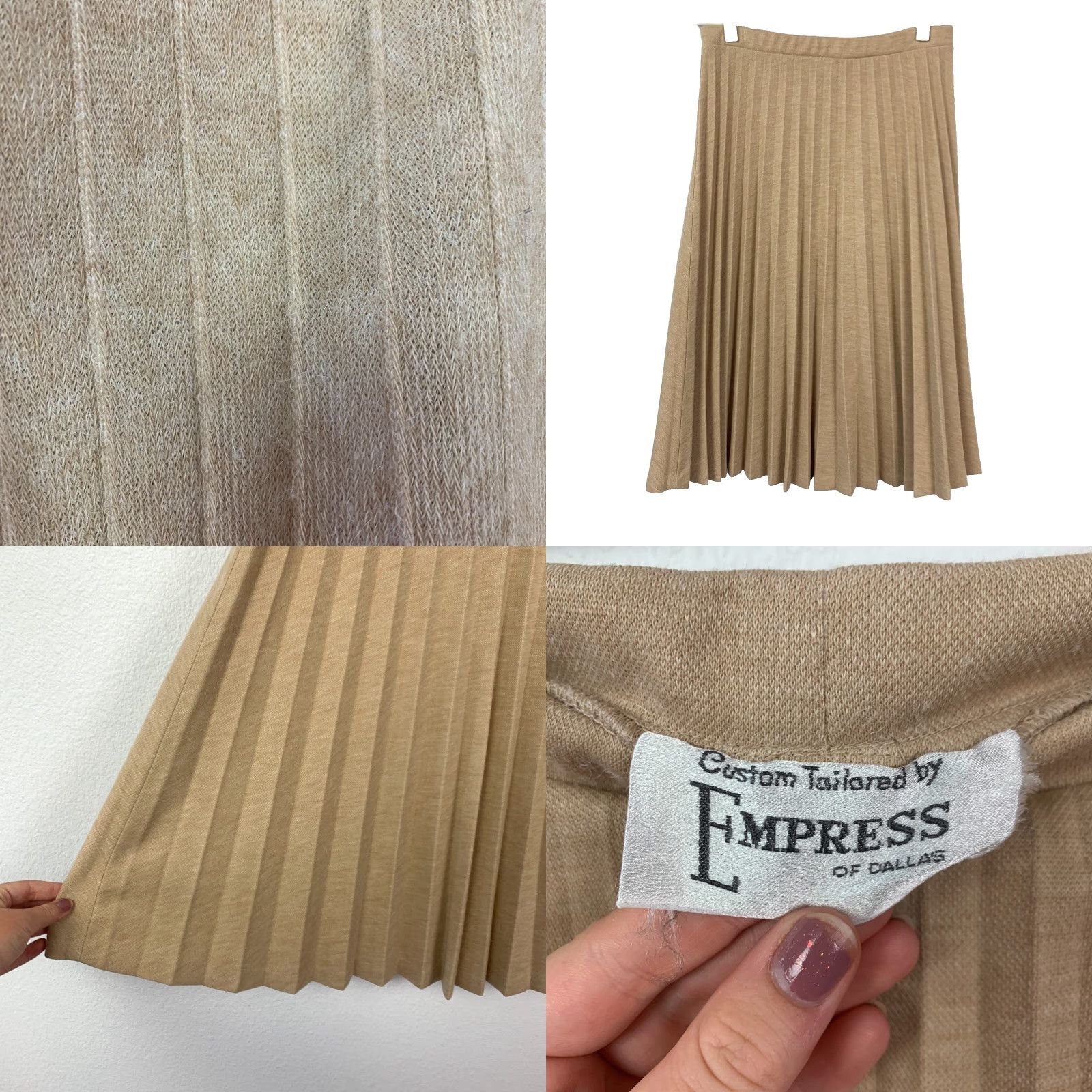 Vintage VINTAGE Empress Of Dallas 60s Chevron Button Up Shirt Skirt Set Womens Chest 38 Brown Tailored 1960s Workwear Mens Womens Size XS / US 0-2 / IT 36-38 - 8 Thumbnail