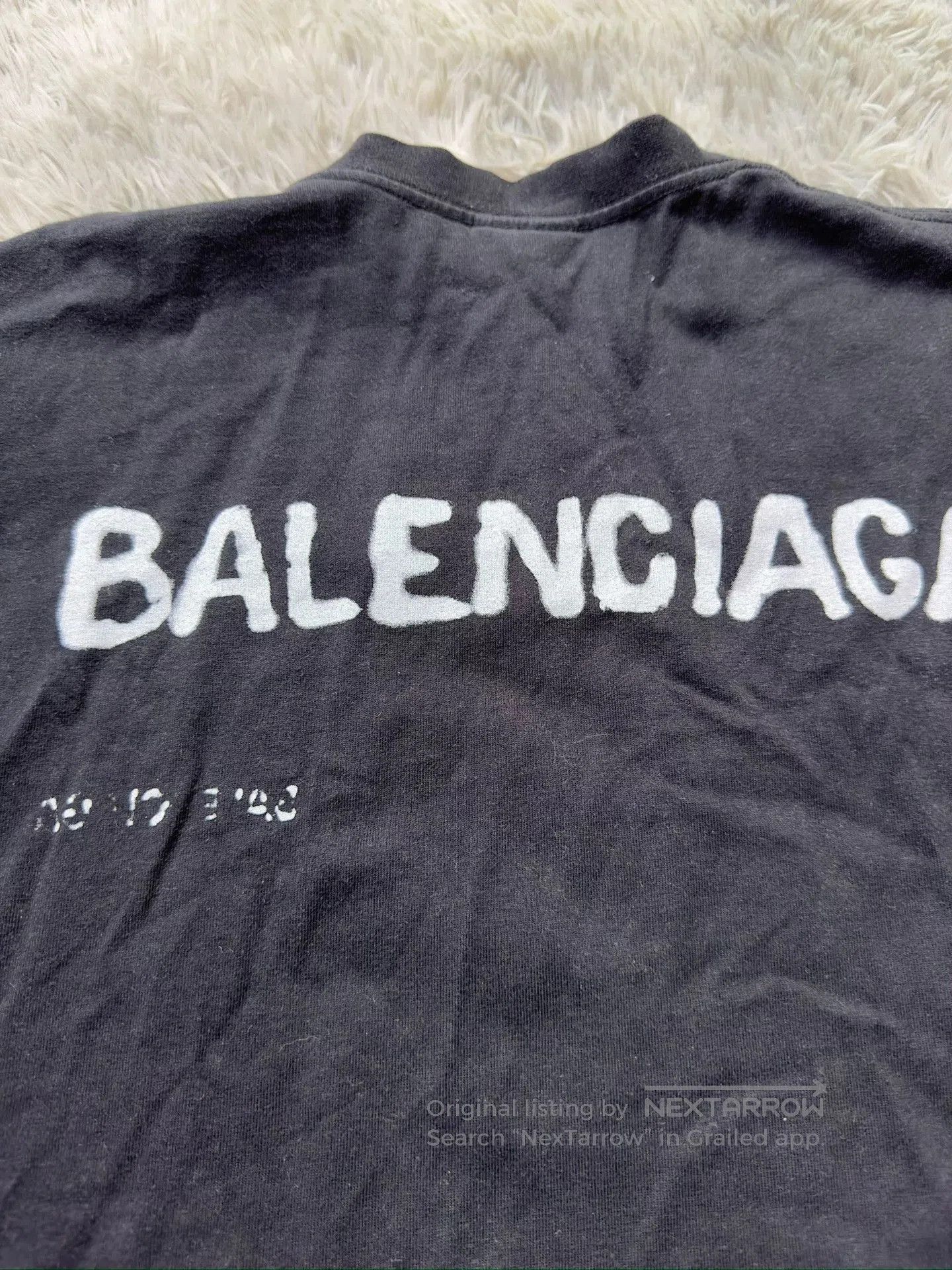 Balenciaga Balenciaga 23SS Graffiti Logo Distressed T. Size US XS / EU 42 / 0 - 6 Thumbnail