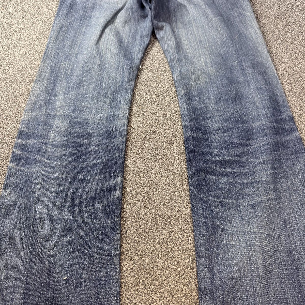 Lee × Number (N)ine Flared Vintage 90s Lee Distressed Faded Japanese Denim Size US 30 / EU 46 - 12 Thumbnail