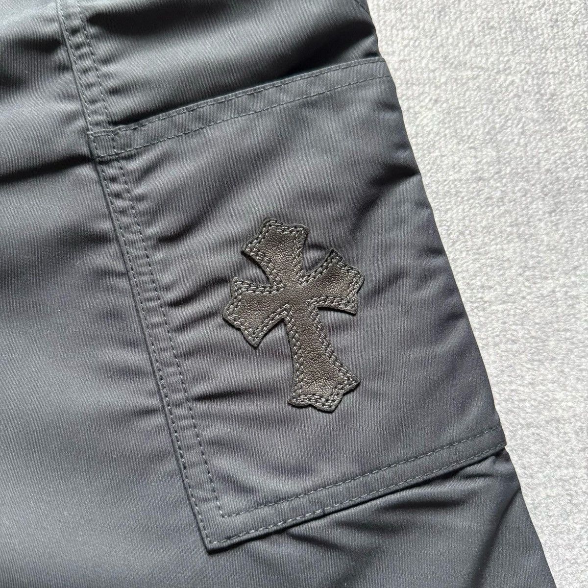 Chrome Hearts Chrome Hearts Black Nylon & Leather Carpenter Short size 33 Size US 33 - 4 Thumbnail
