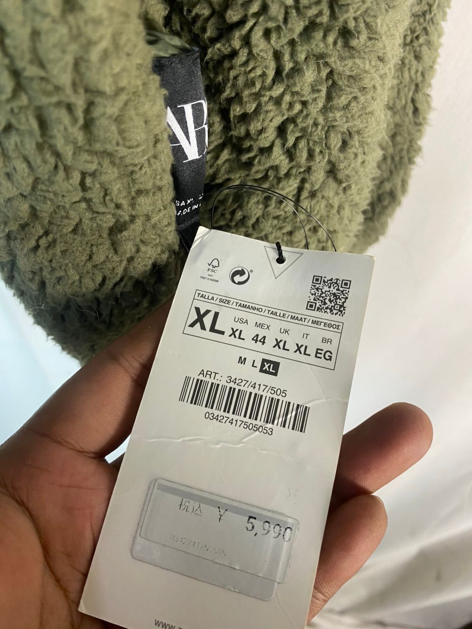 Zara Zara reversible garment sweatshirt new with tag Size US XL / EU 56 / 4 - 7 Thumbnail