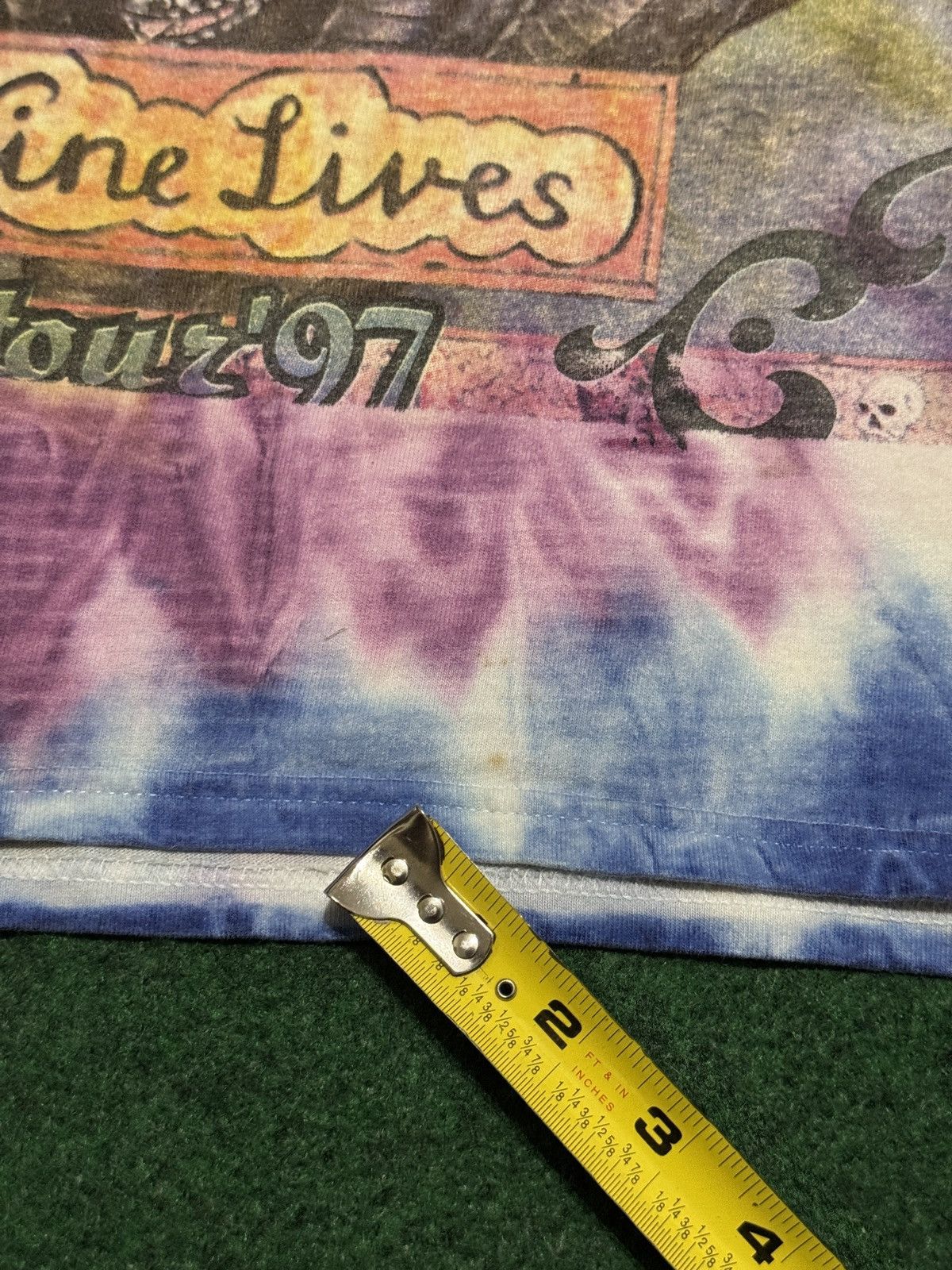 Vintage Vintage 90s Aerosmith Nine Lives RARE Tie Dye XL T Shirt Size US XL / EU 56 / 4 - 8 Thumbnail