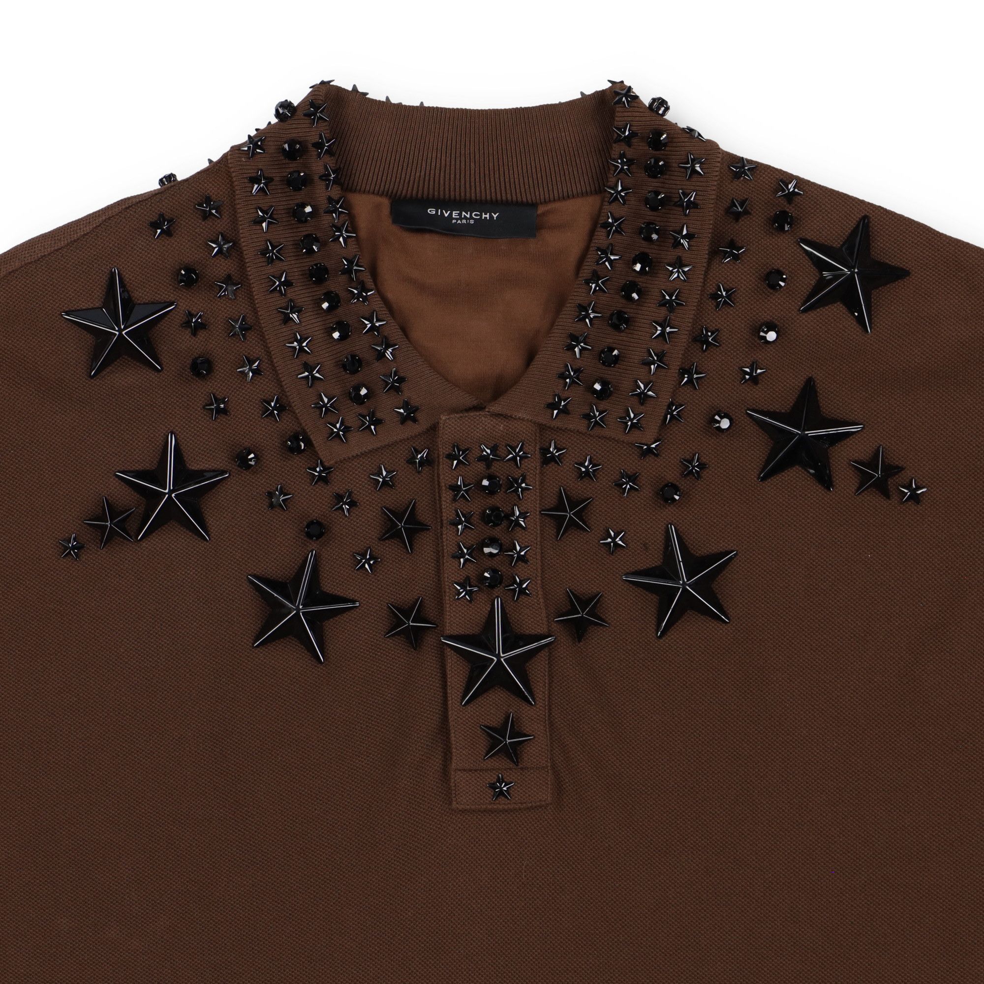 Givenchy Runway Brown Swarovski Beads and Stars Polo Size US L / EU 52-54 / 3 - 6 Thumbnail