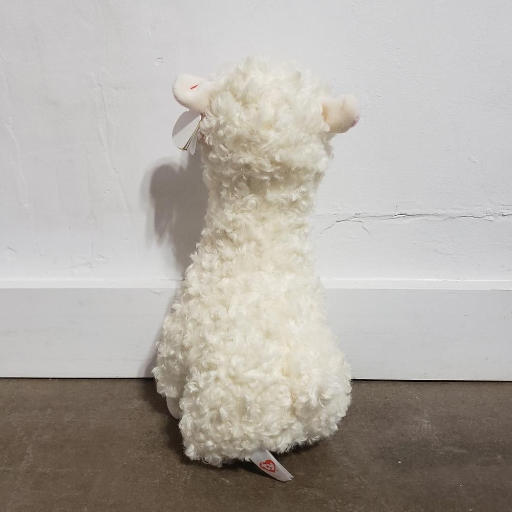 Designer White Classic Llama Lily TY Plush Collectible Size ONE SIZE - 2 Thumbnail