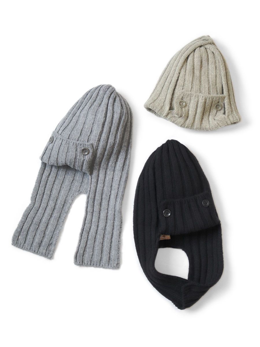 Kapital Kapital 5G Wool Rib Hunting Knit Cap Beanie Size ONE SIZE - 2 Thumbnail