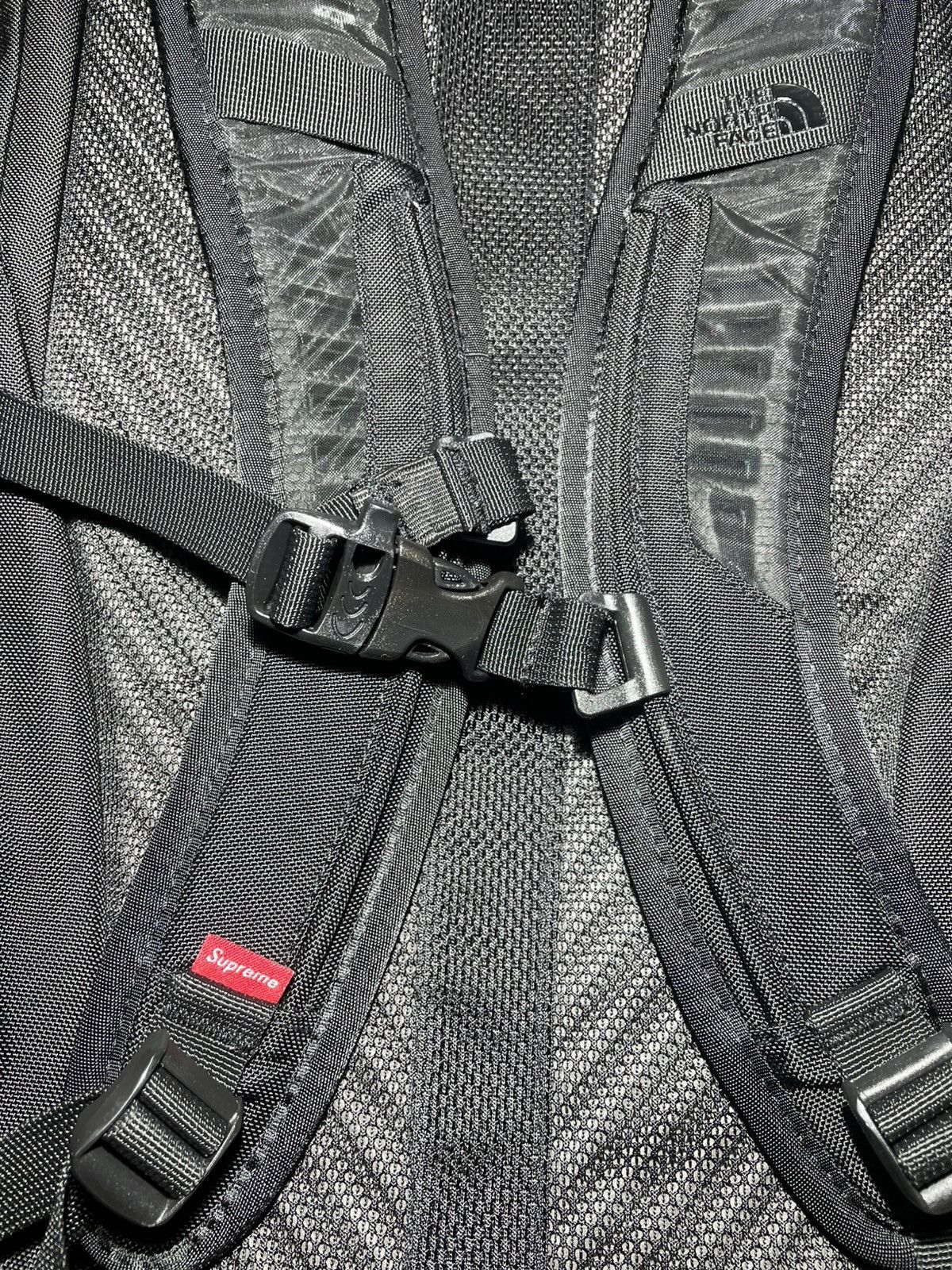 Supreme Supreme x The North Face Bleached Denim-Print Backpack Size ONE SIZE - 3 Thumbnail