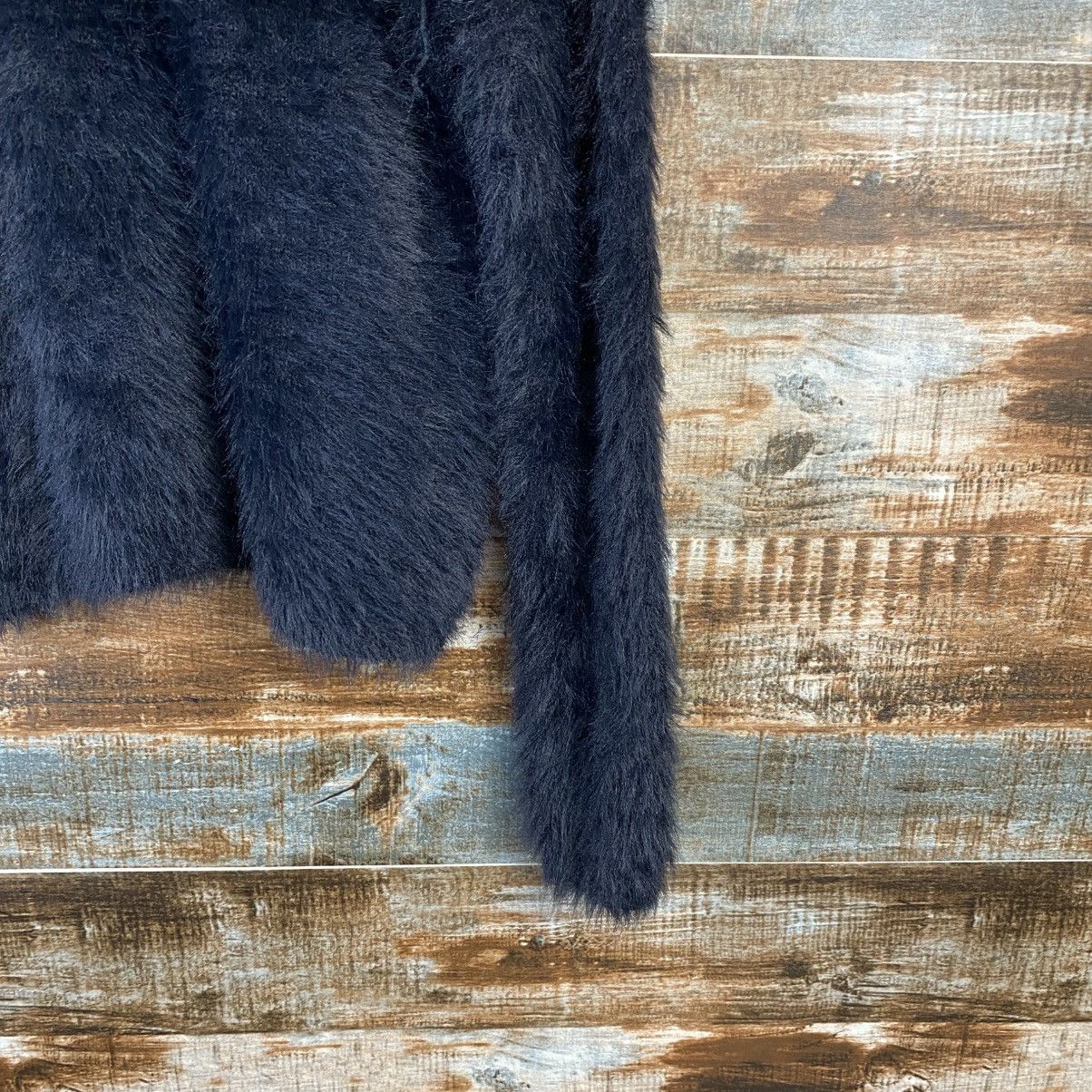 Homespun Knitwear DL Japanese Brand Black Mohair Knitwear #C1173 Size S / US 4 / IT 40 - 8 Thumbnail
