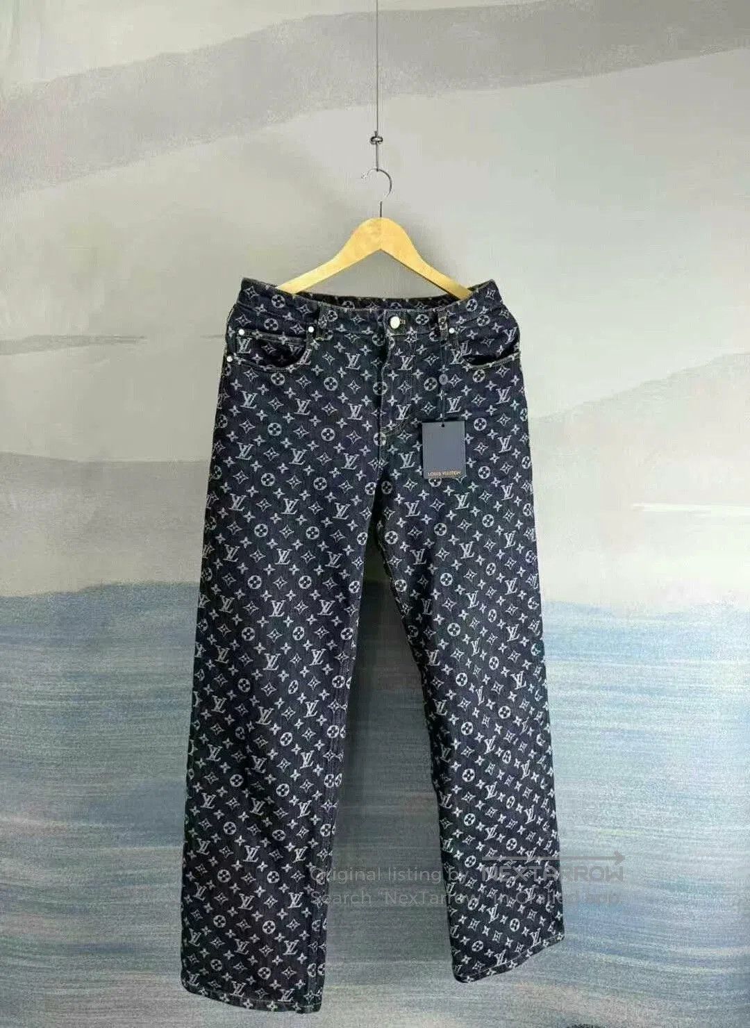 Louis Vuitton louis vuitton x timberland blue embroidered jeans. Size US 28 / EU 44 - 1 Thumbnail