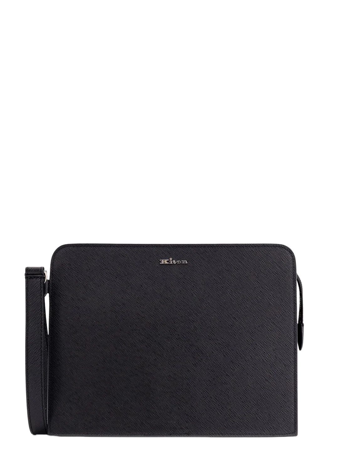 Kiton KITON Black Leather Clutch New & Authentic Size ONE SIZE - 1 Thumbnail