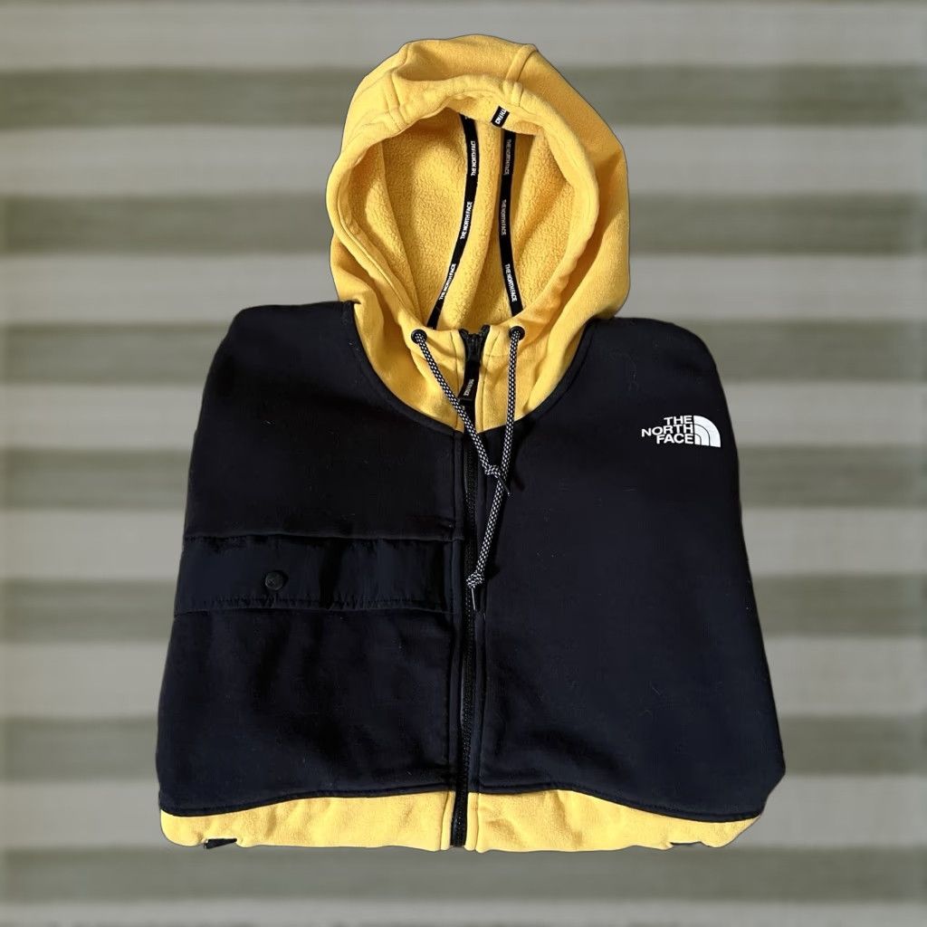 VINTAGE The North Face Men's Hoodie Full Zip Fleece Sherpa Outdoor