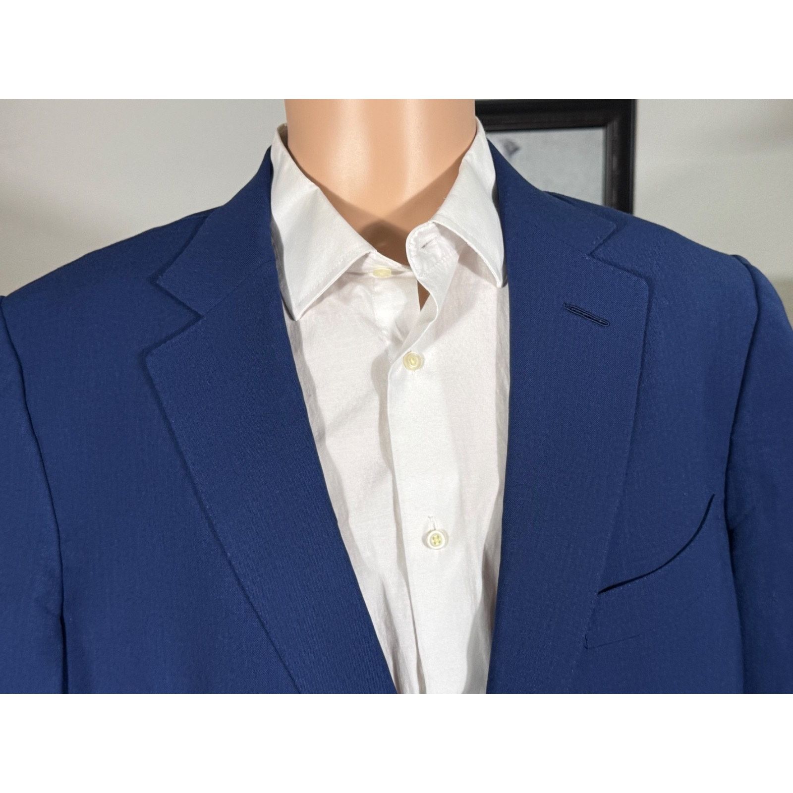 Tom Ford Tom Ford Blue Wool Notch lapel Suit Jacket Blazer 48R US 50 Size 48R - 6 Thumbnail
