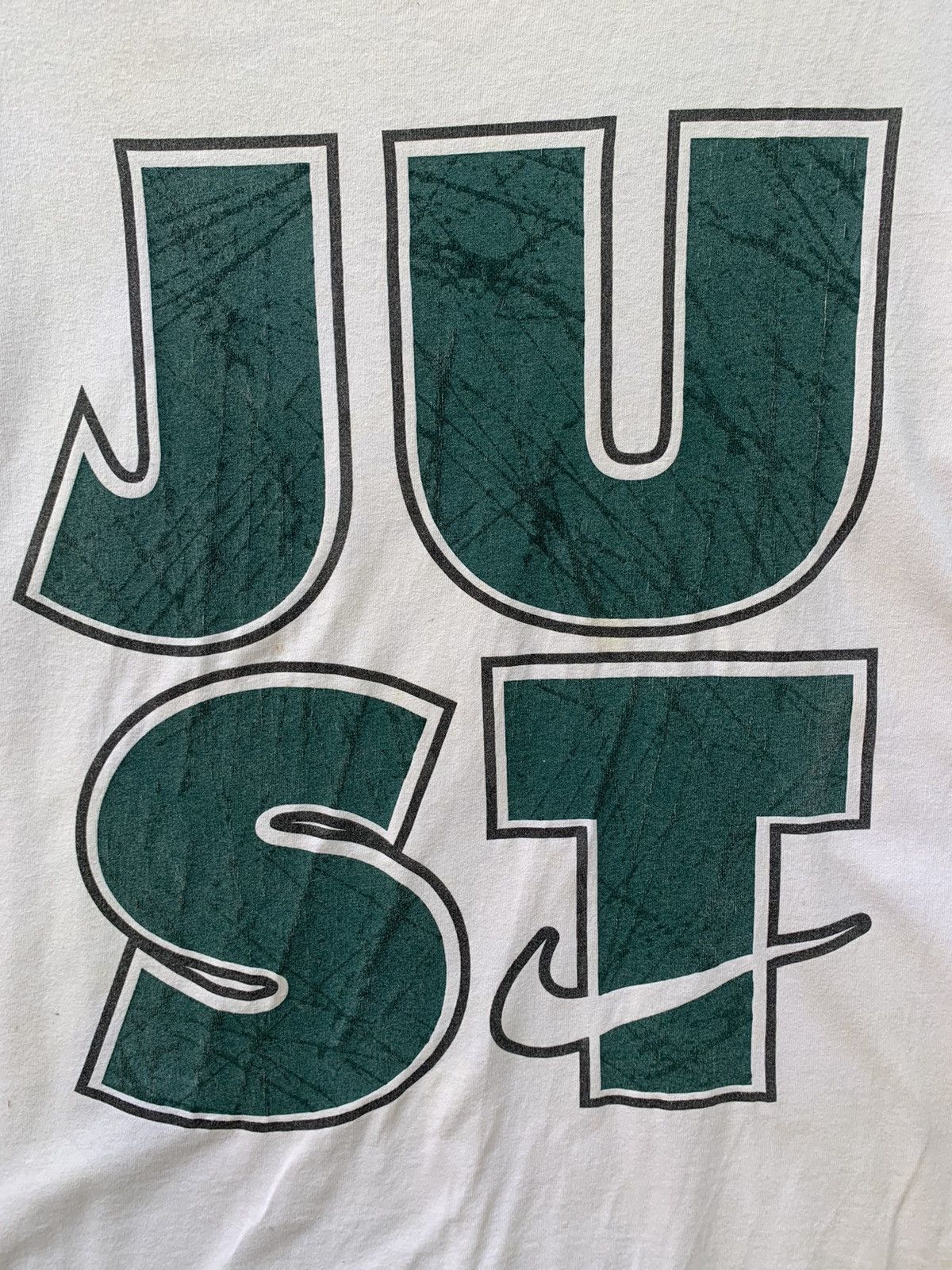 Nike × Vintage Distressed Dirty Vintage Nike JUST DO IT Big Spell T Shirt Size US M / EU 48-50 / 2 - 9 Thumbnail