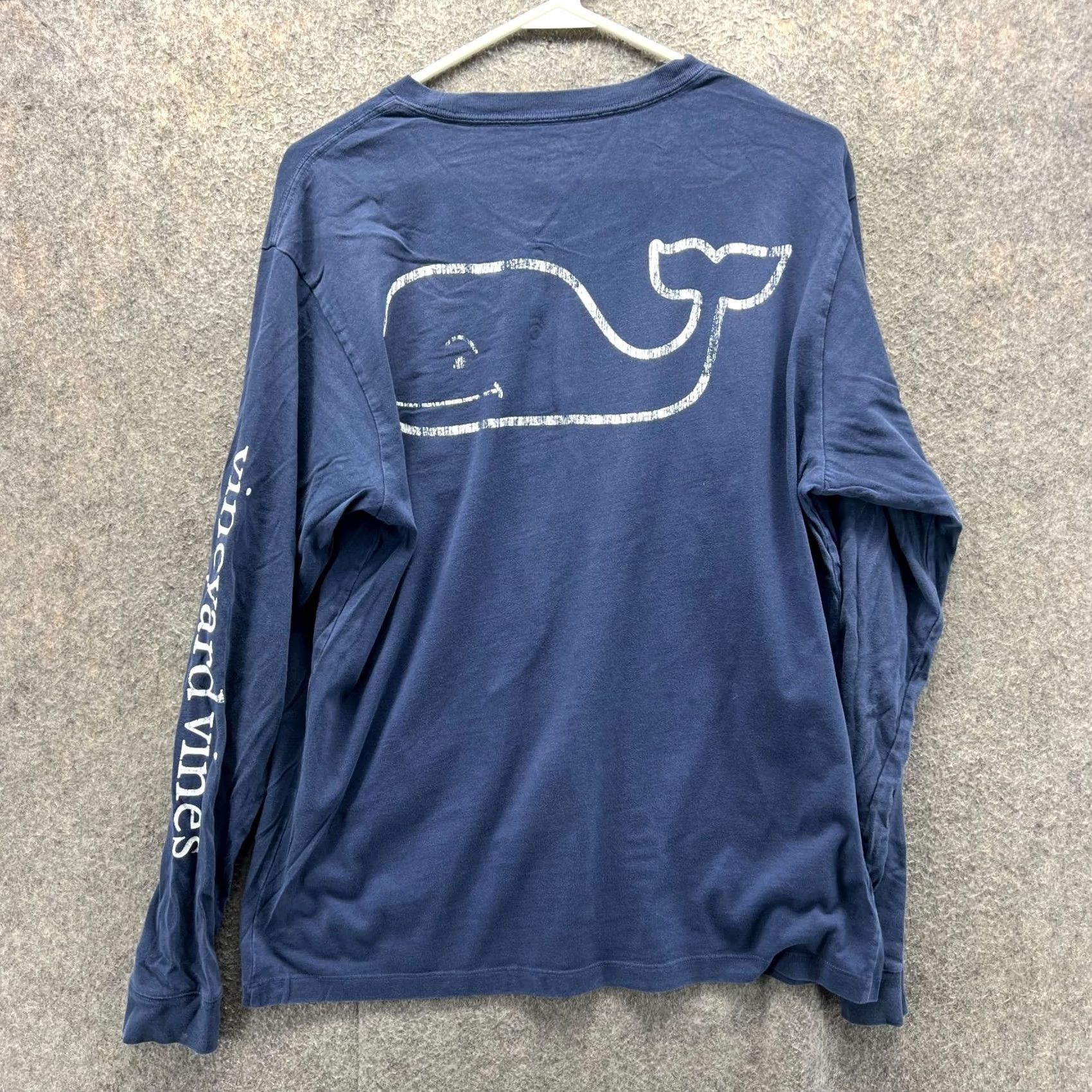 Vineyard Vines Vineyard Vines Shirt Mens Small Navy Blue Long Sleeve Whale Logo Pocket Tee Size US S / EU 44-46 / 1 - 3 Thumbnail