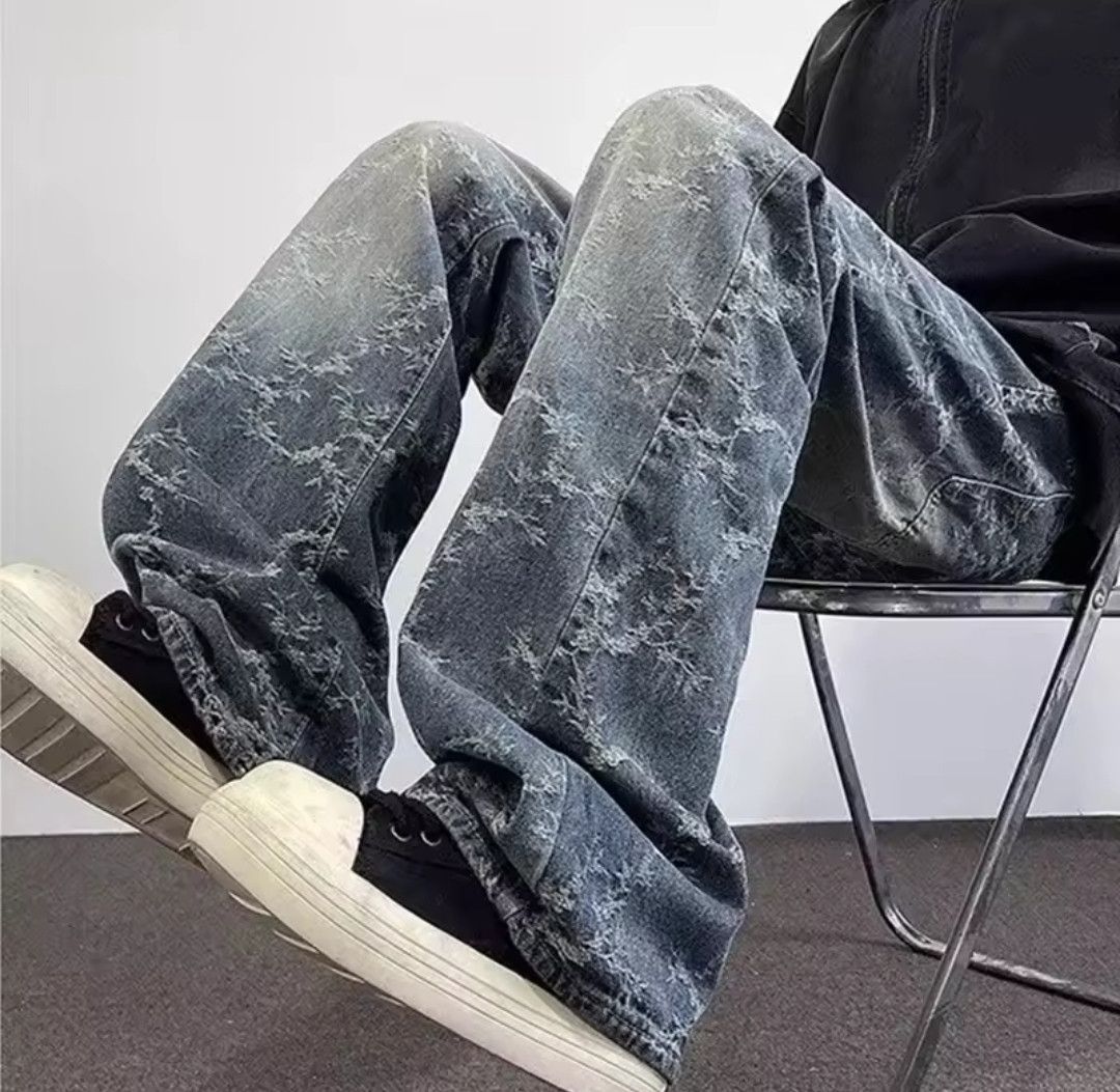 Japanese Brand × Jean Y2K Vintage Avant Garde Graffiti Harajuku Print Street Jeans Size US 33 - 6 Thumbnail