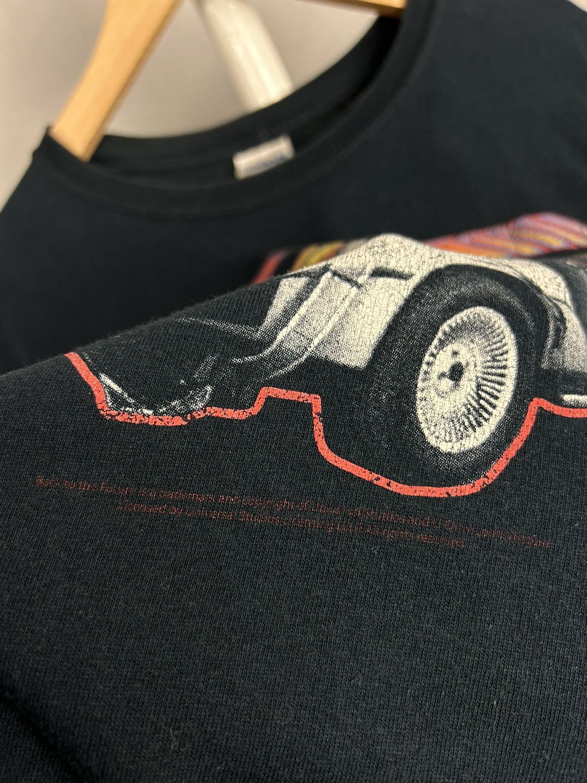 Vintage Back to the Future DeLorean Time Machine Movie T Shirt Black Size US L / EU 52-54 / 3 - 6 Thumbnail