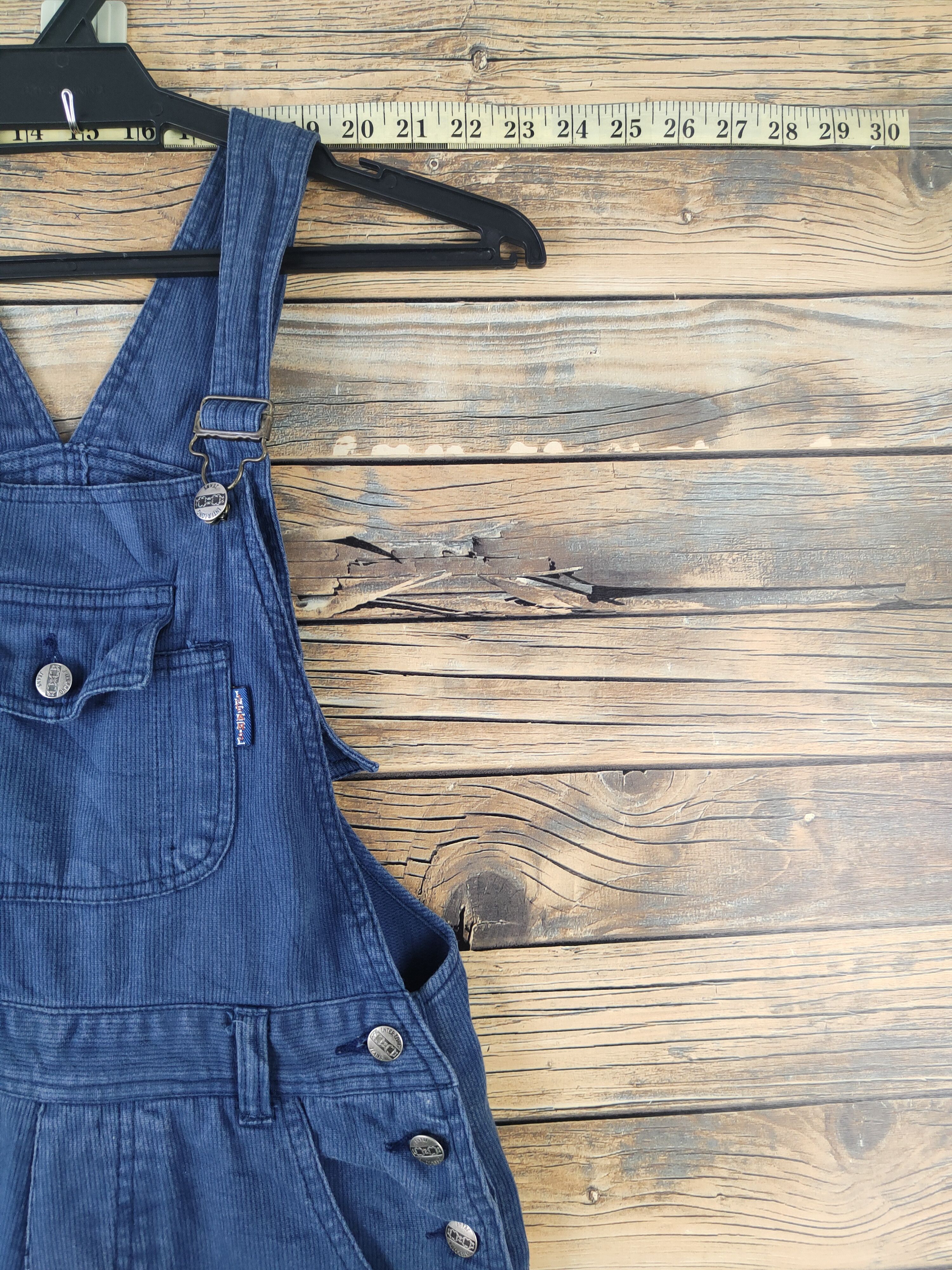 Japanese Brand × Vintage Vintage Streetwear by Inter Long Blue Denim Jumpsuits Size 28" / US 6 / IT 42 - 5 Thumbnail