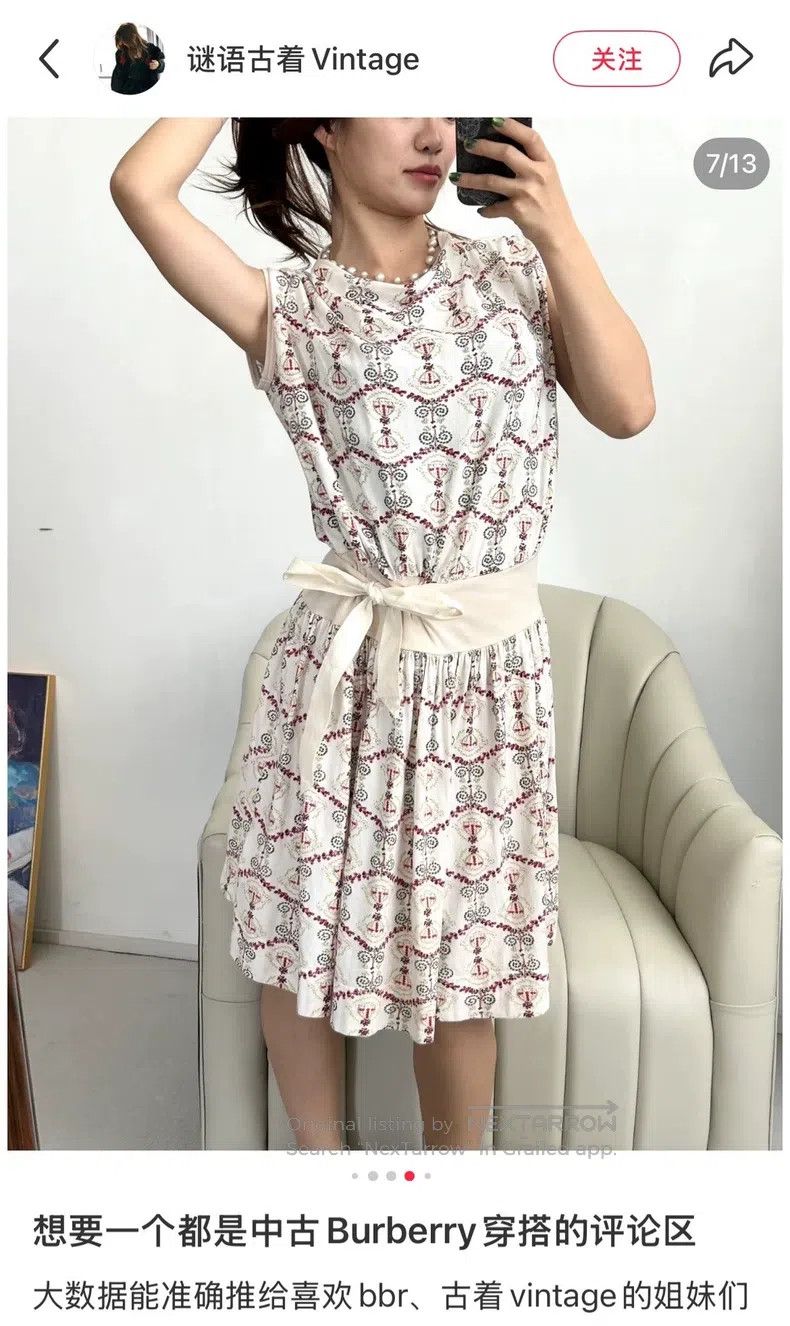 Vivienne Westwood Vivienne Westwood Vintage White Floral Dress Size L / US 10 / IT 46 - 5 Thumbnail