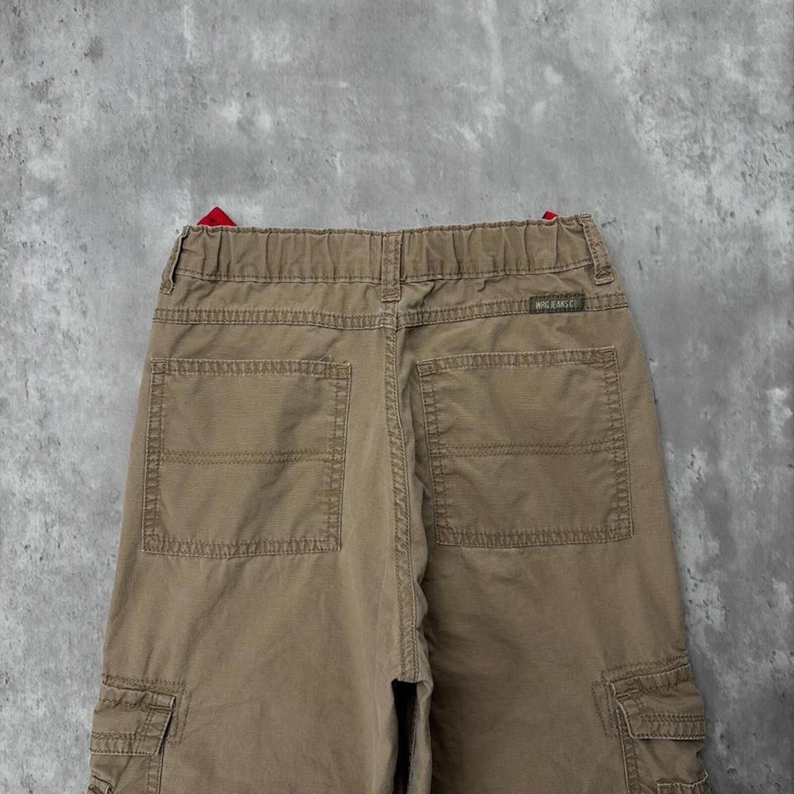 Wrangler Y2K Tan Wrangler Grunge Cargo Baggy Skater Shorts Size 42" / US 20 - 3 Thumbnail