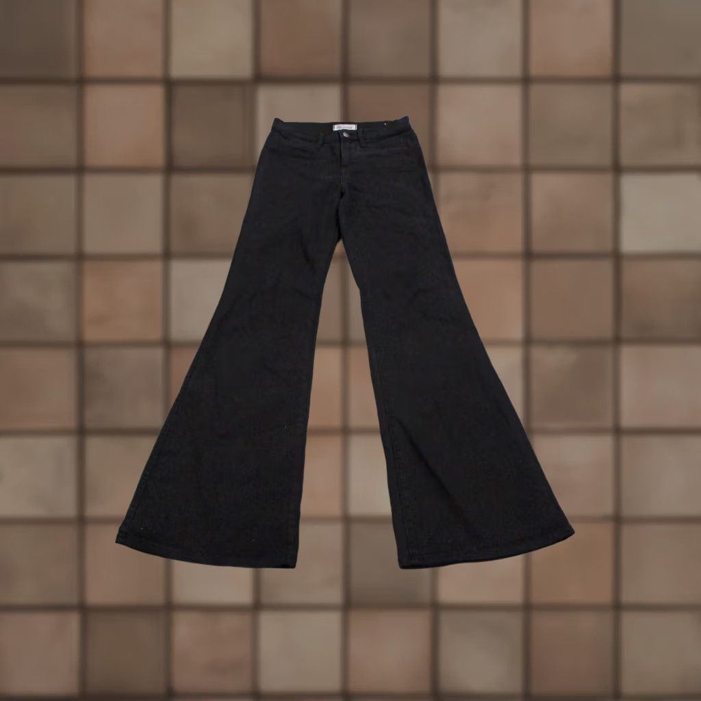 Madewell Madewell Jeans Women's 26 Black Denim Flare Bootcut Casual Wide Size 26" / US 2 / IT 38 - 1 Thumbnail